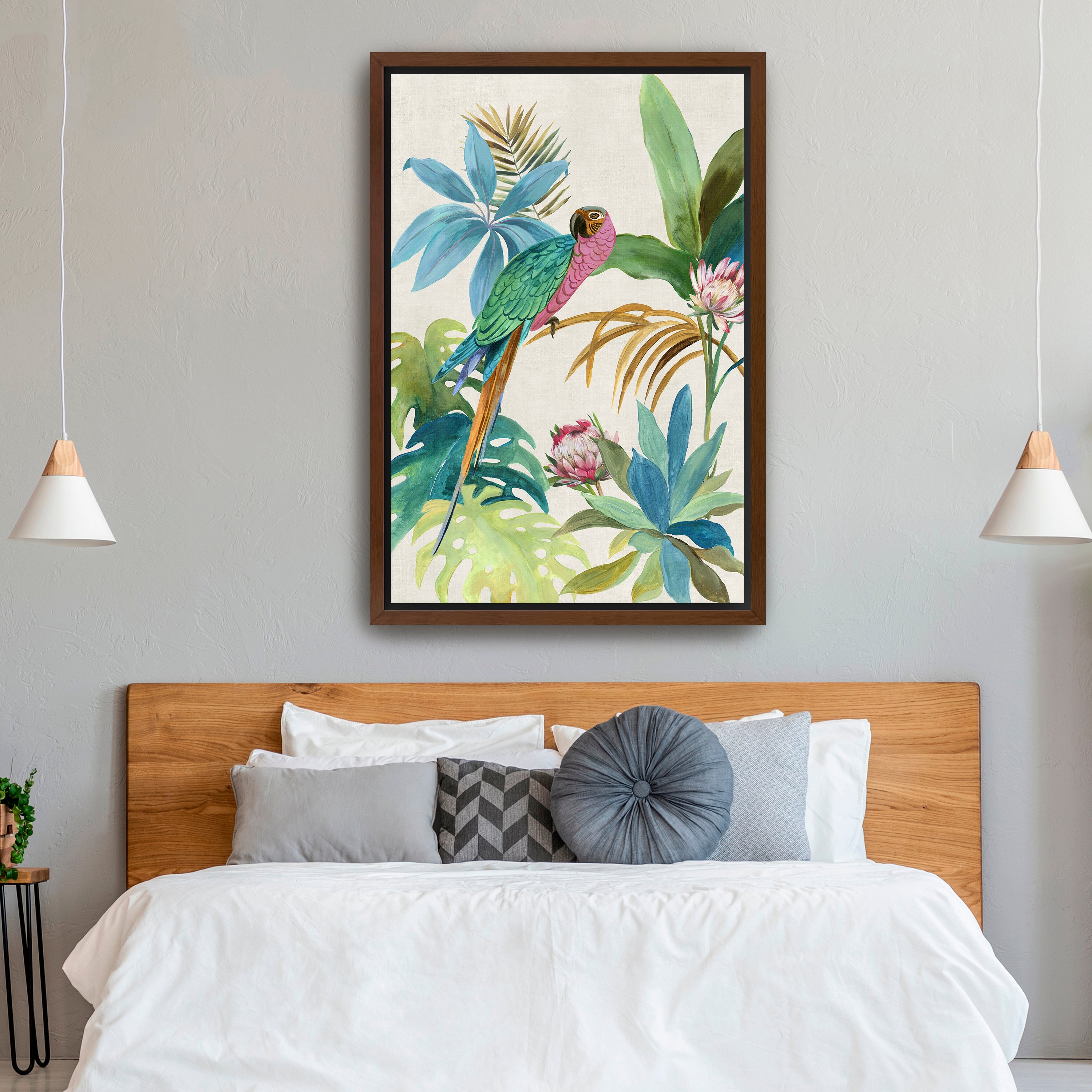 Tropical Parrot I Canvas Giclee
