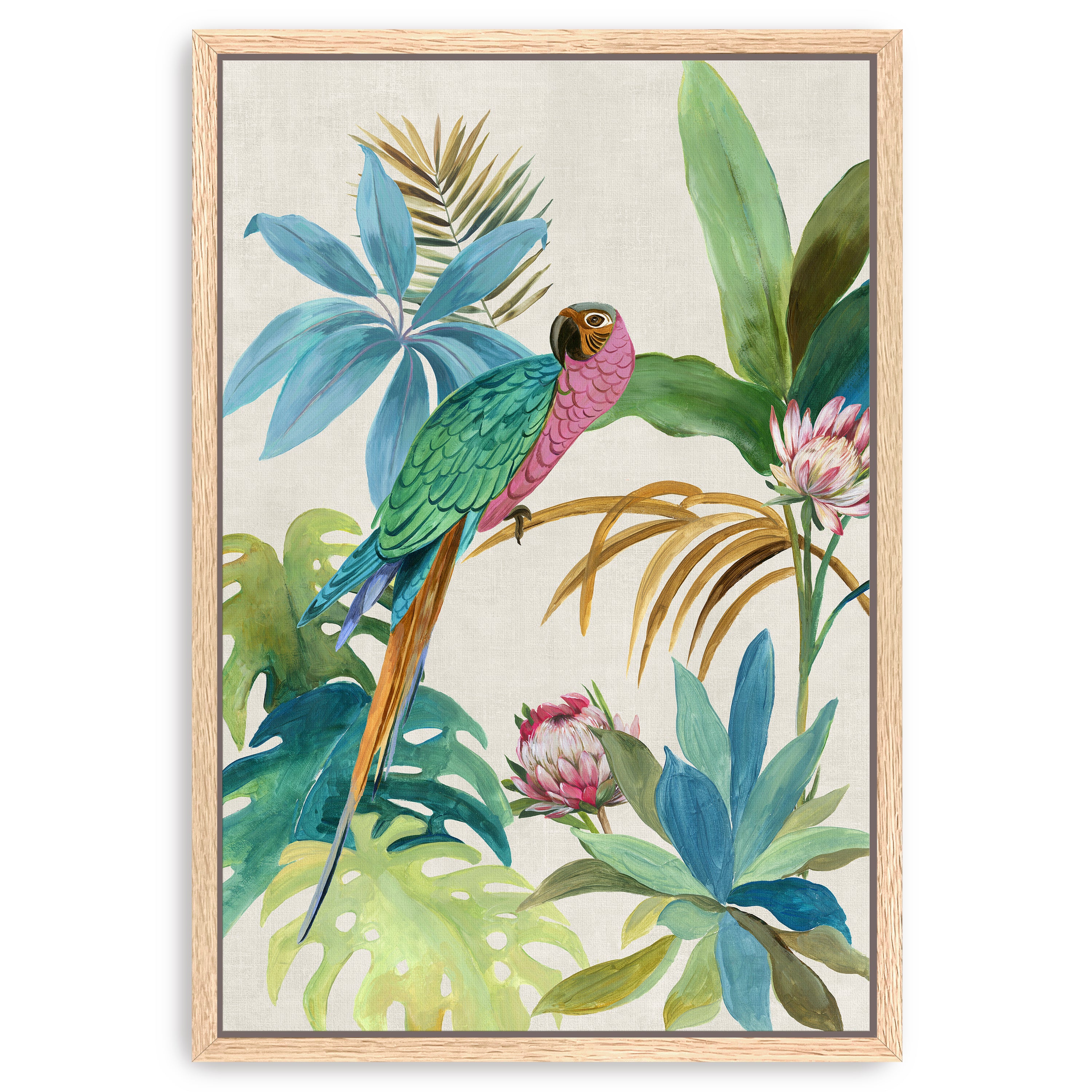 Tropical Parrot I Canvas Giclee