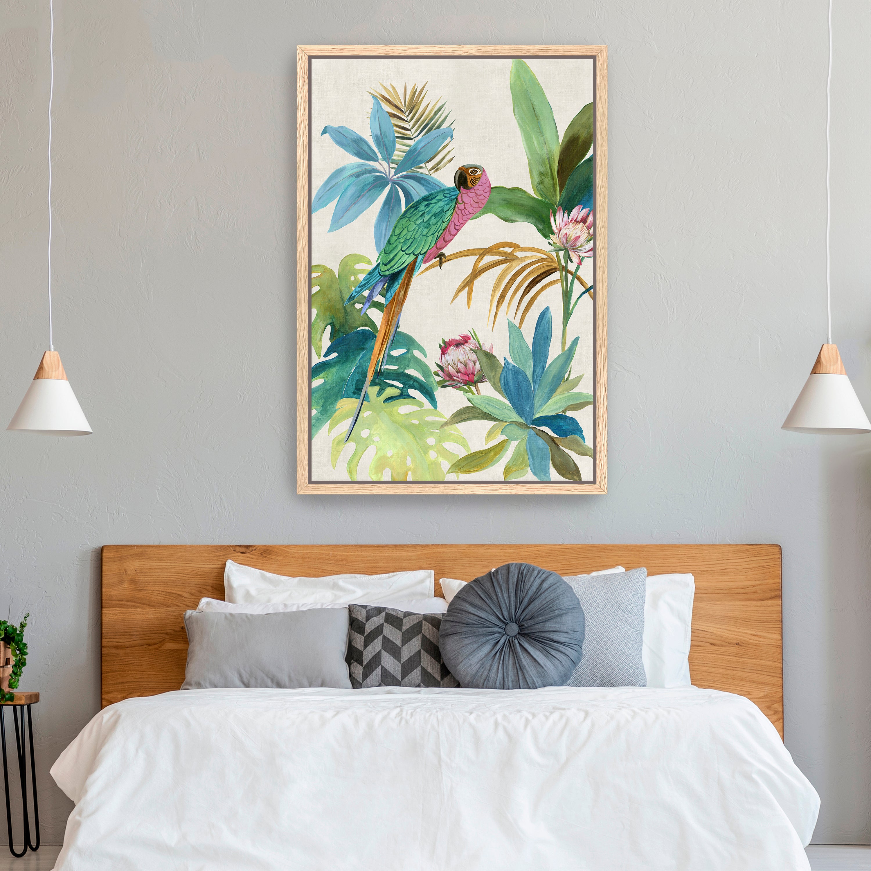 Tropical Parrot I Canvas Giclee