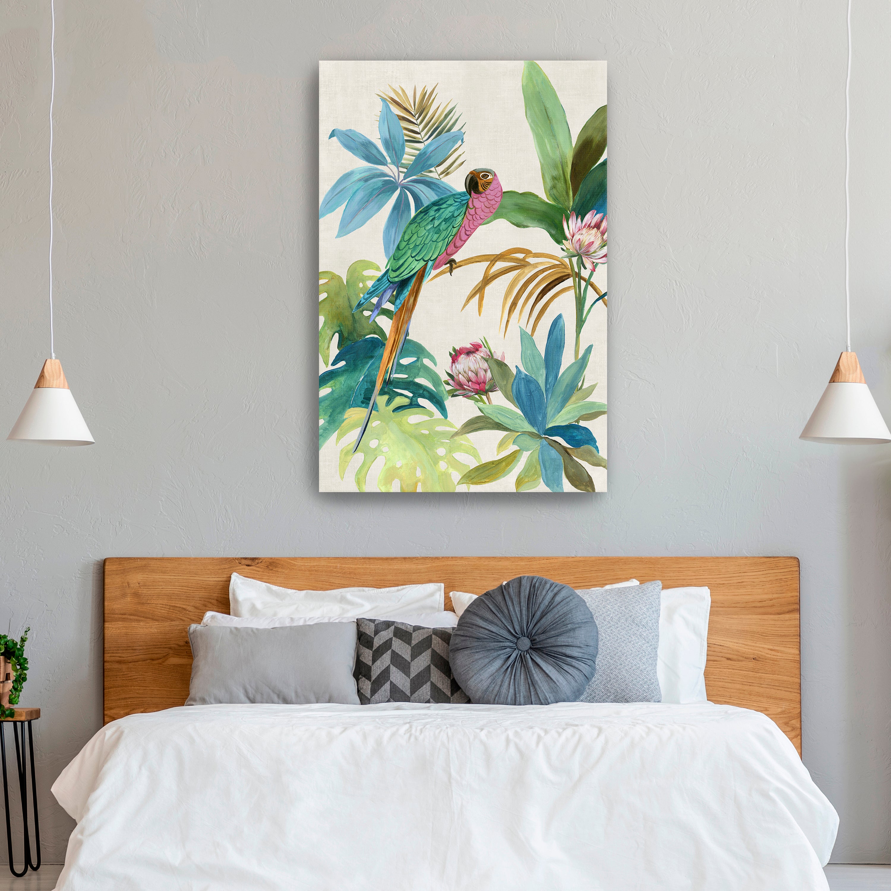 Tropical Parrot I Canvas Giclee
