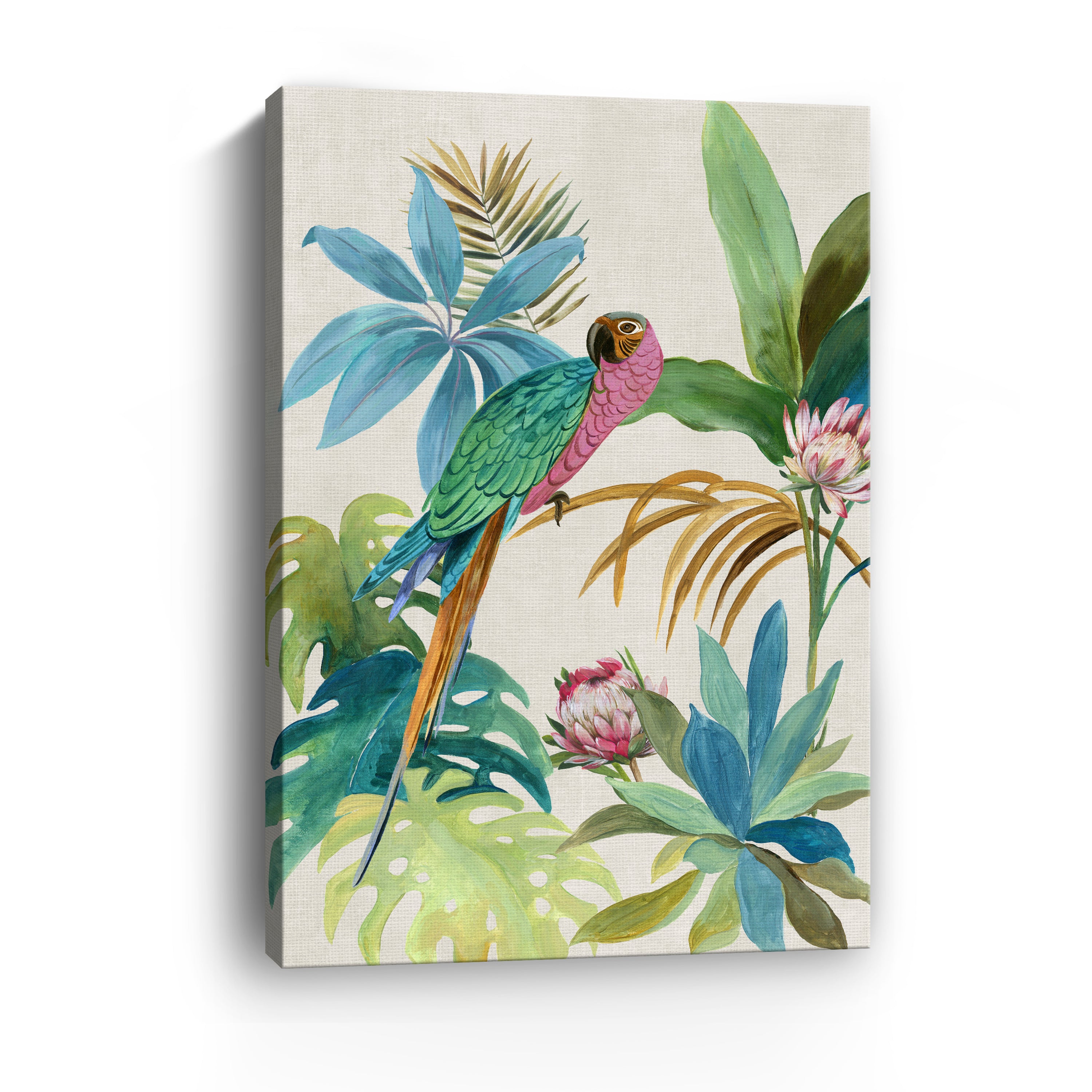 Tropical Parrot I Canvas Giclee