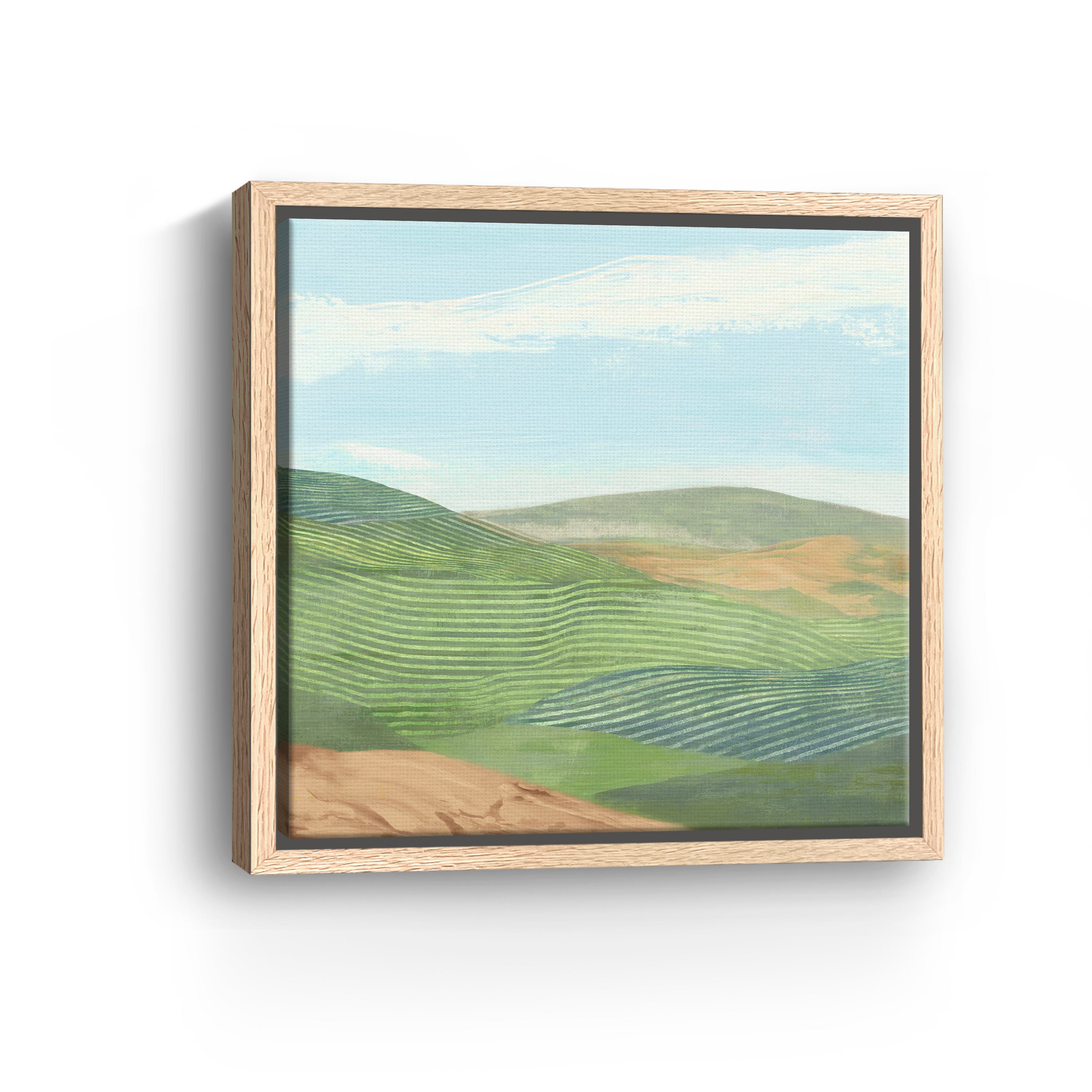 Rolling Green Hills Under Sky Canvas Giclee