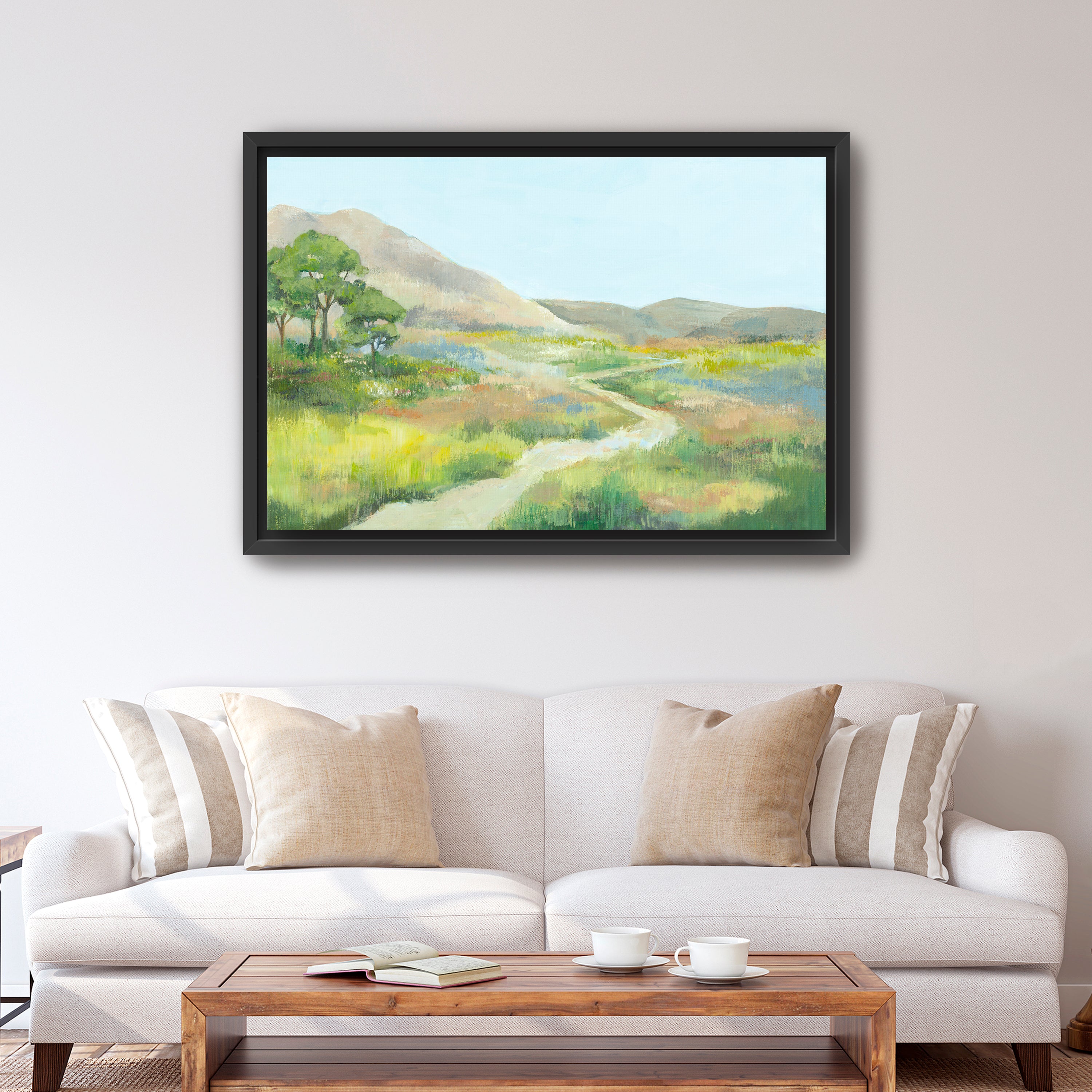 Path Through Serene Landscape Canvas Giclee
