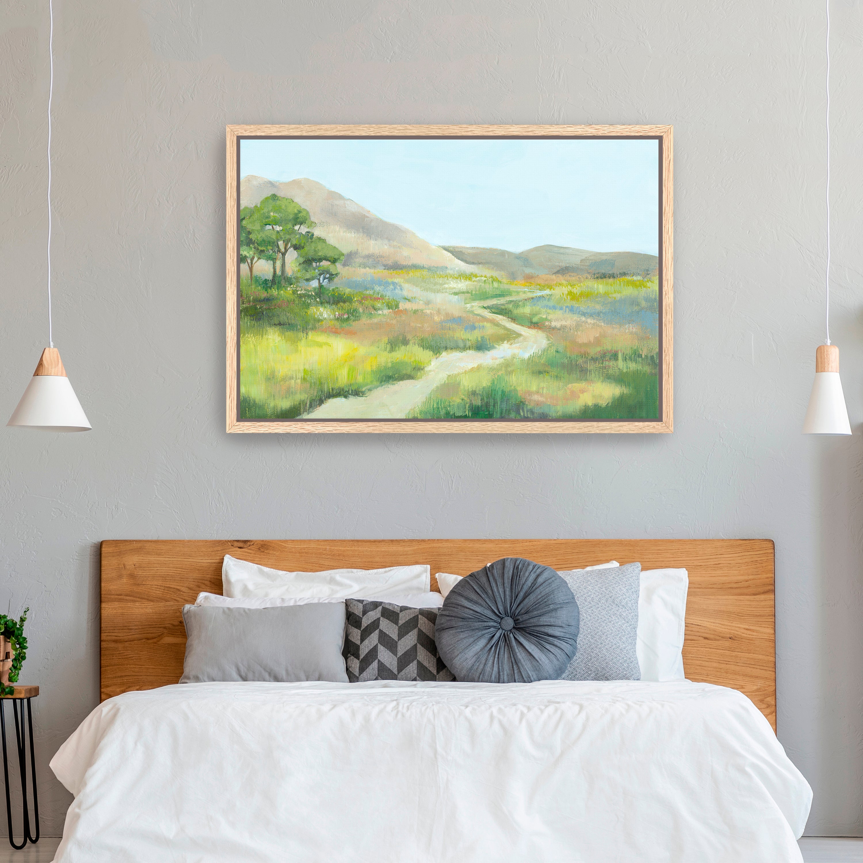 Path Through Serene Landscape Canvas Giclee