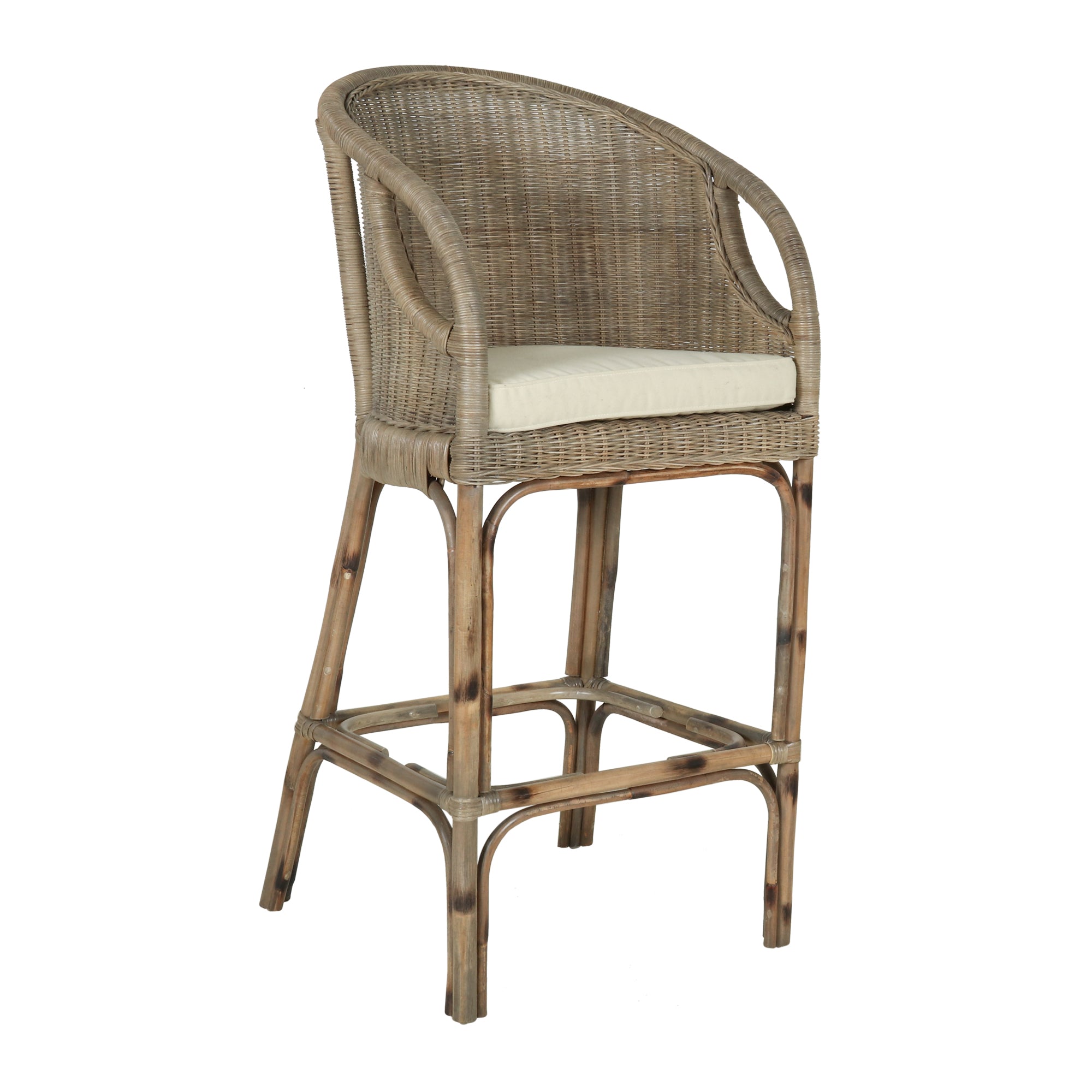 Delia Rattan Bar Stool