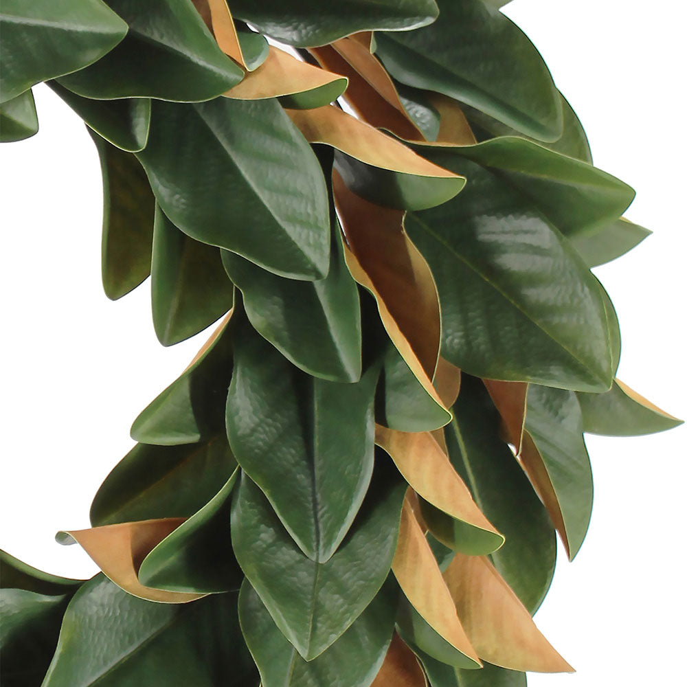 30" Lush Artificial Magnolia Leaf Wreath