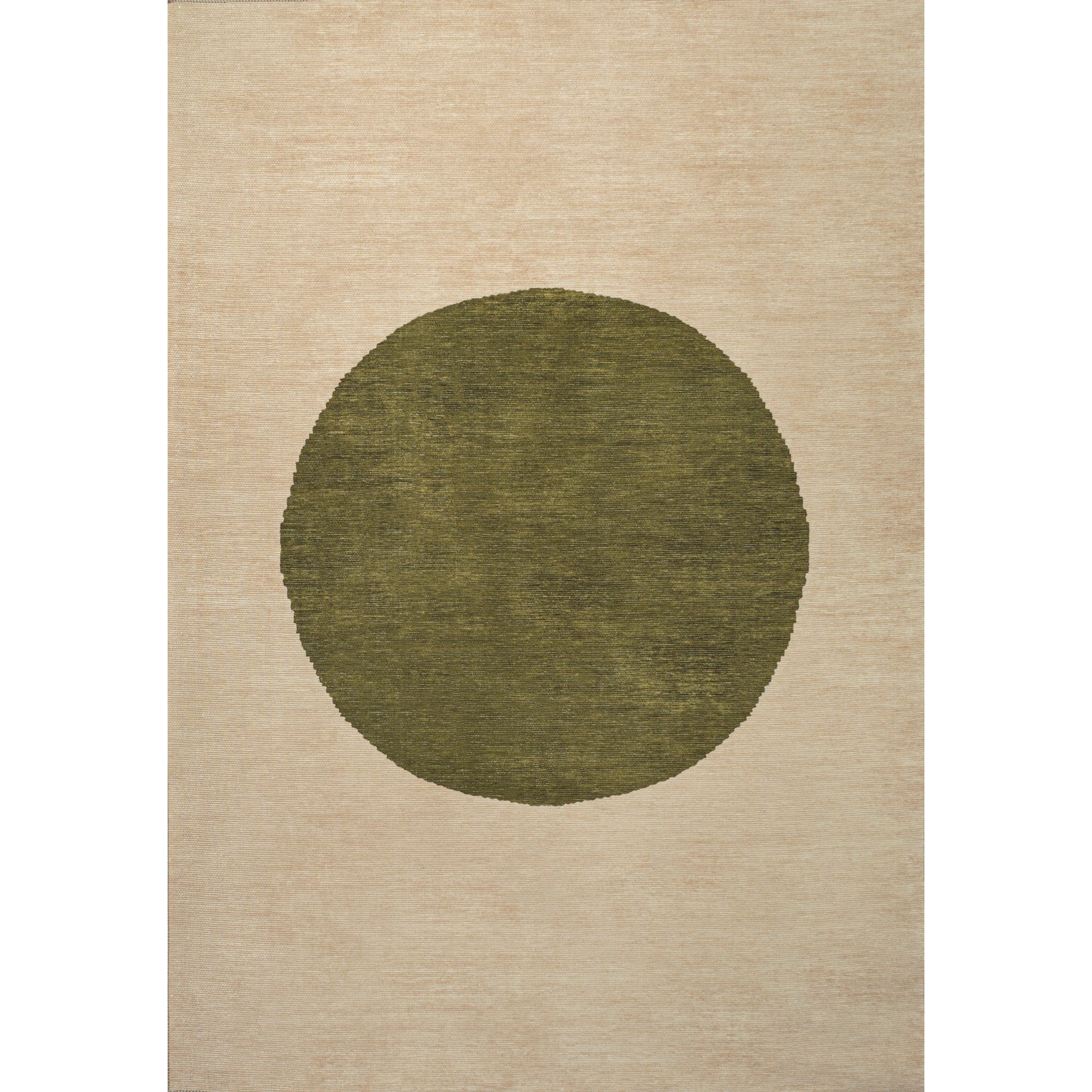 Cirkel Minimalist Geometric Dot Machine-Washable Area Rug
