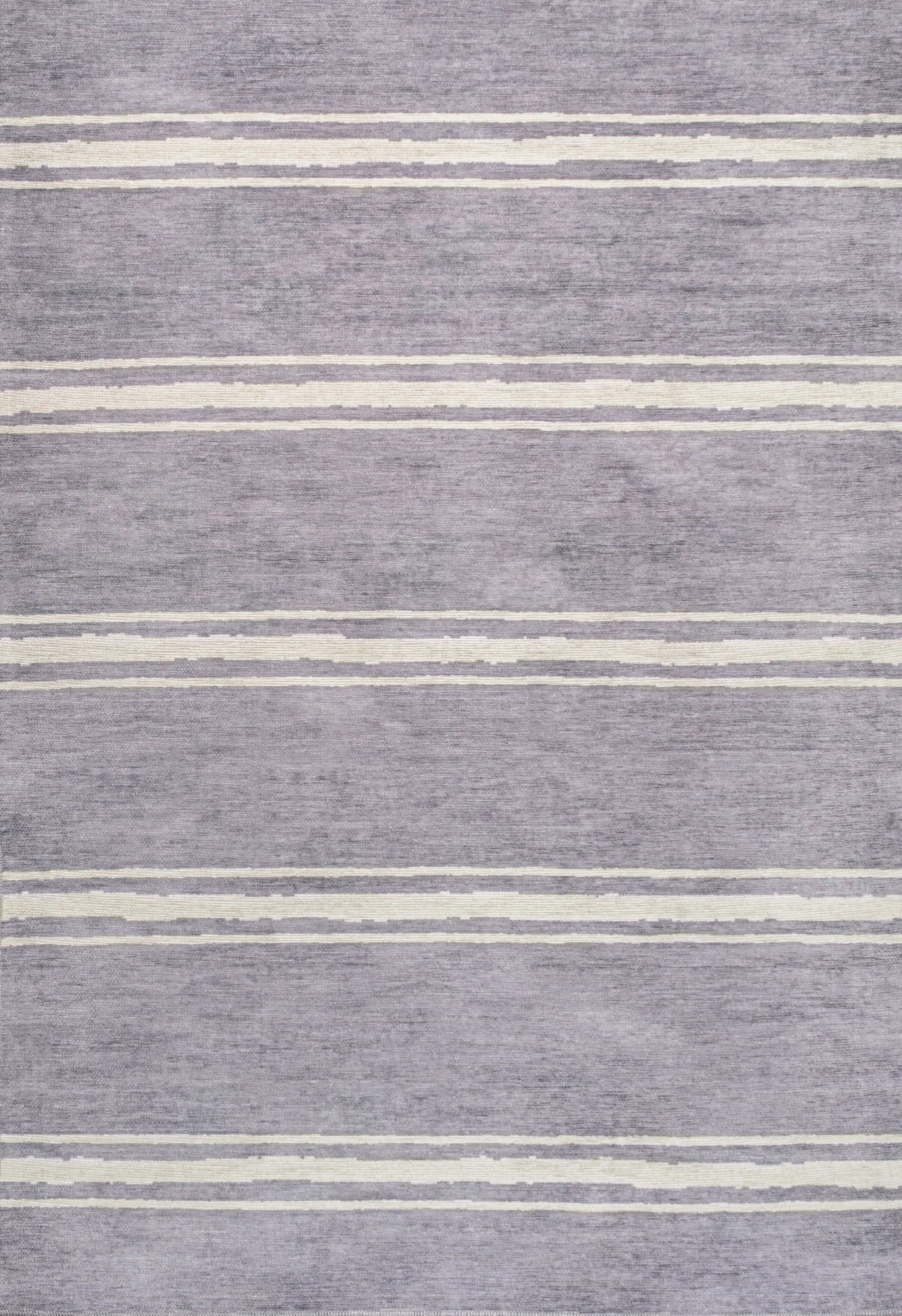 Bande Distressed Ticking Stripe Machine-Washable Area Rug
