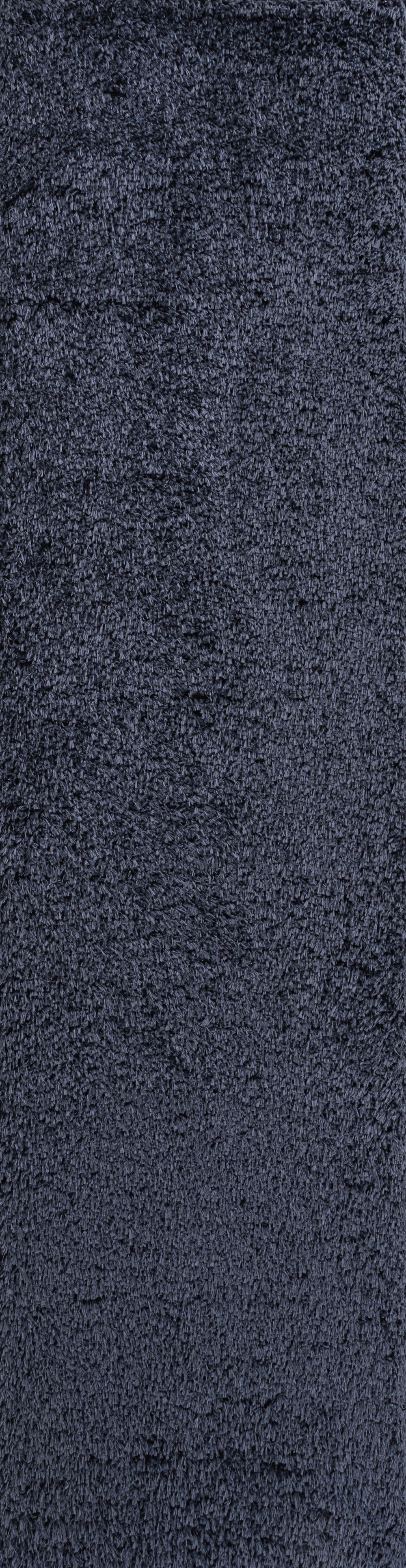 Clayton Coastal Solid Glam Shag Machine-Washable Area Rug