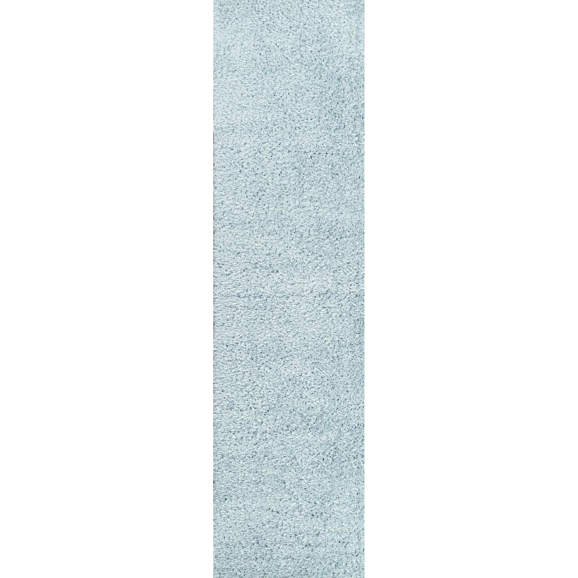 Clayton Coastal Solid Glam Shag Machine-Washable Area Rug