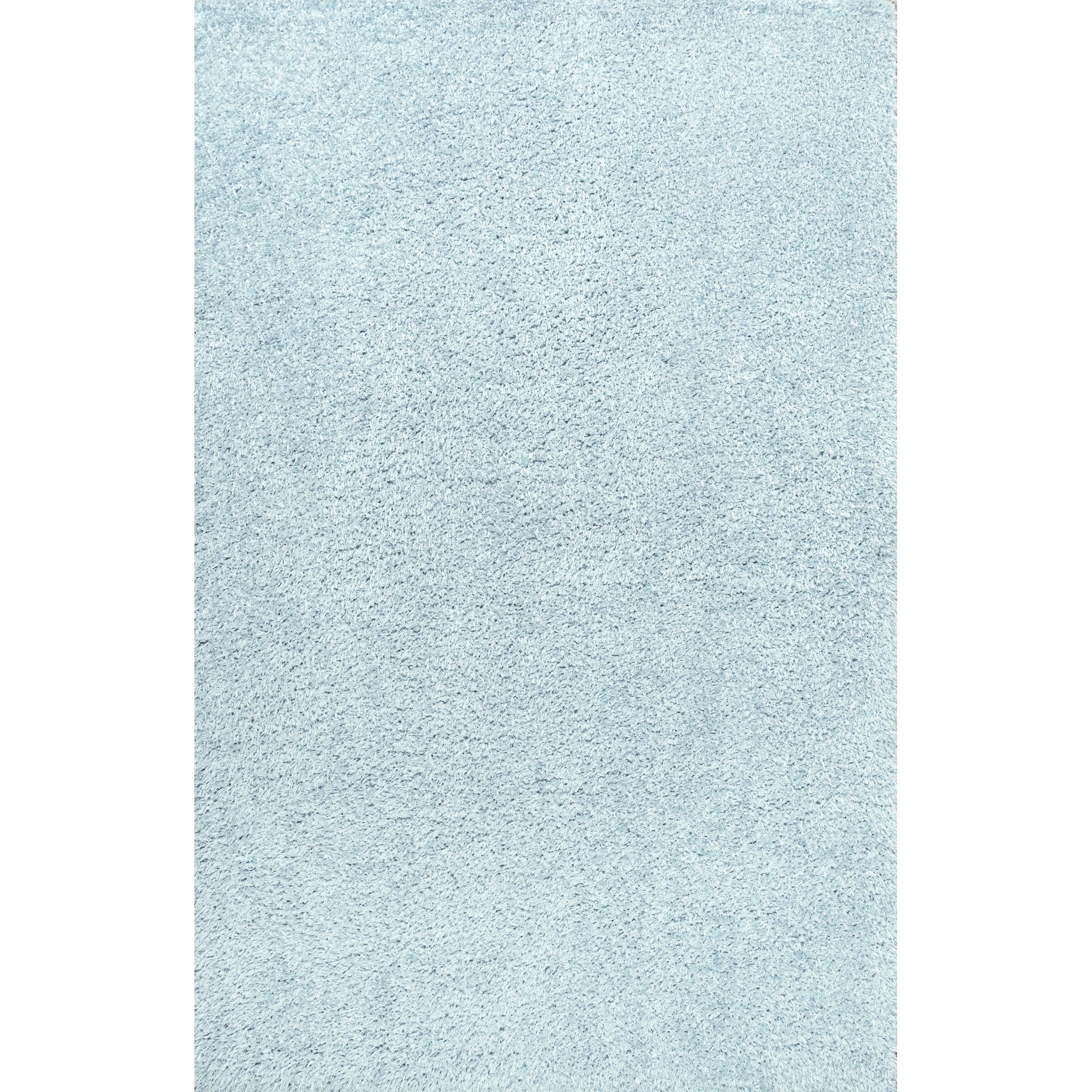 Clayton Coastal Solid Glam Shag Machine-Washable Area Rug