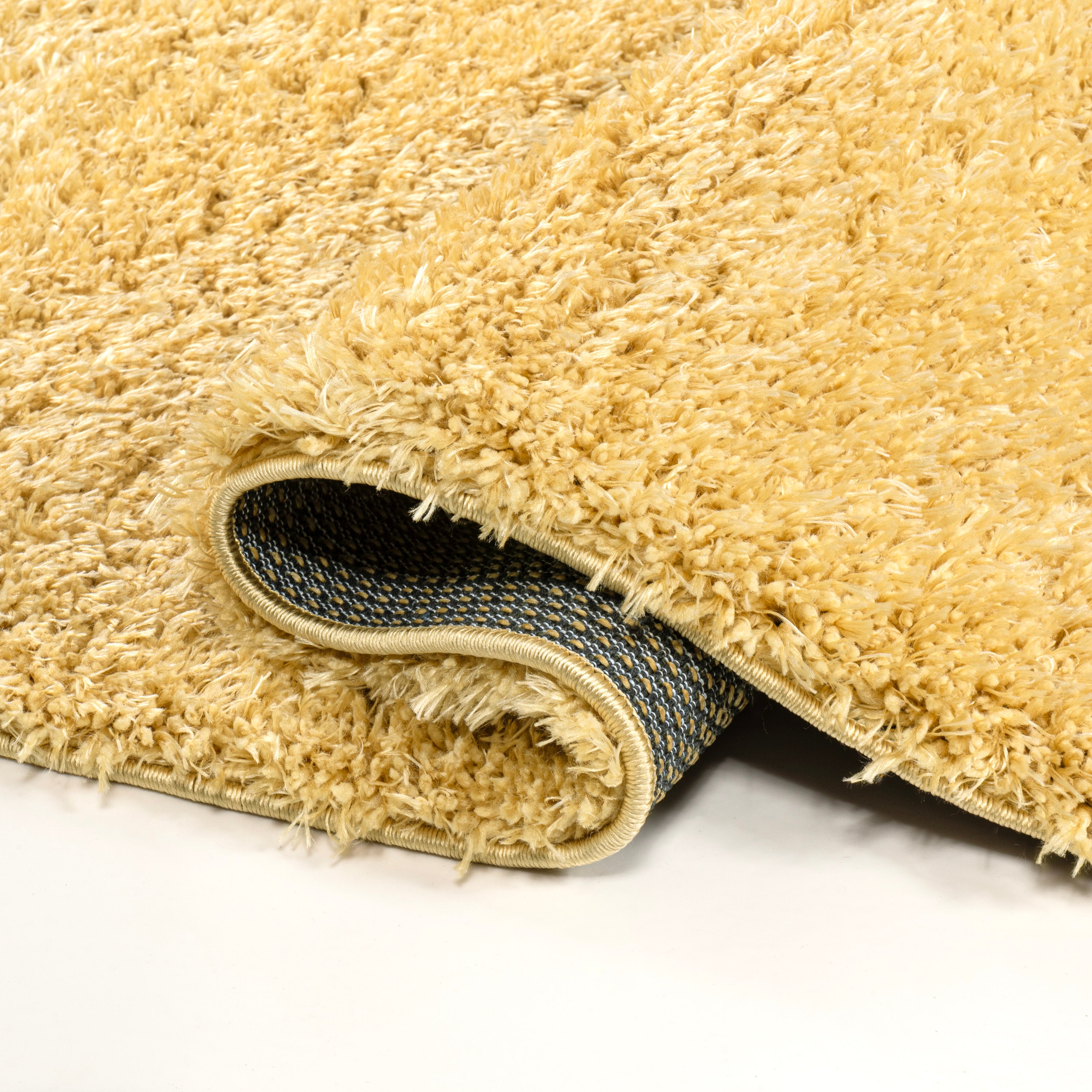 Clayton Coastal Solid Glam Shag Machine-Washable Area Rug