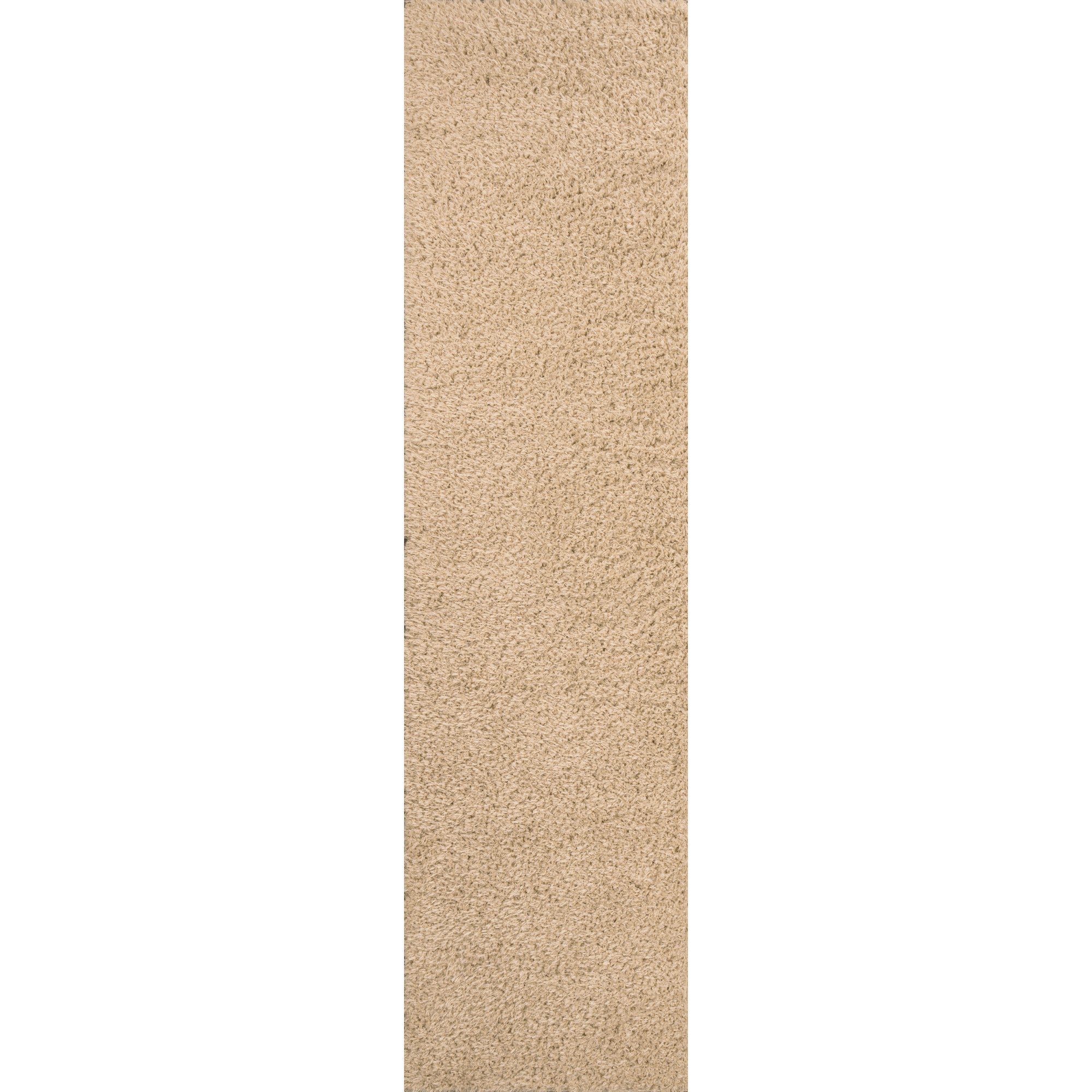 Clayton Coastal Solid Glam Shag Machine-Washable Area Rug