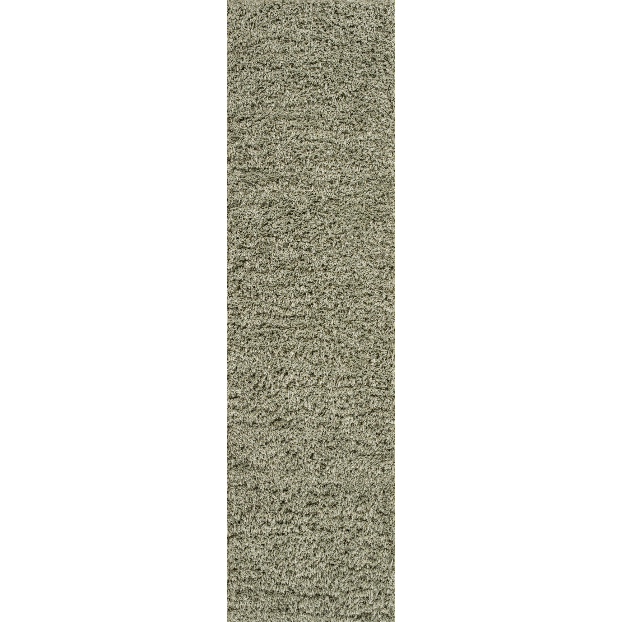 Clayton Coastal Solid Glam Shag Machine-Washable Area Rug