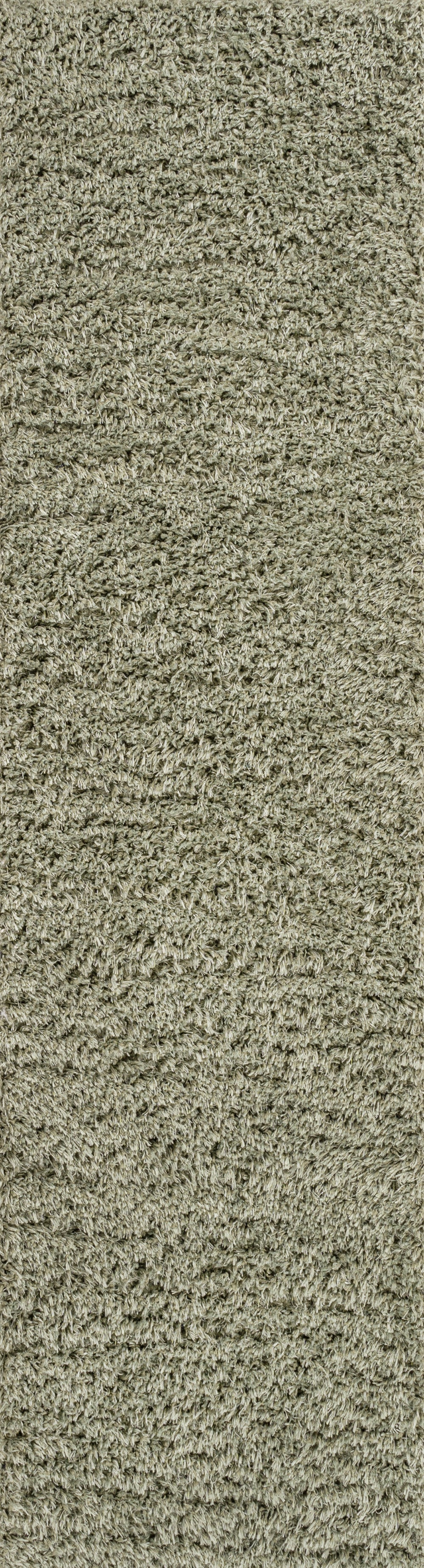 Clayton Coastal Solid Glam Shag Machine-Washable Area Rug