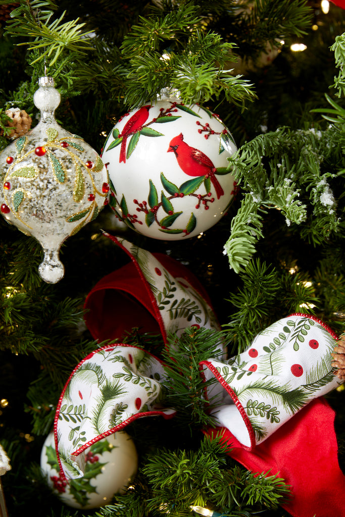 Beaded Glass Mistletoe Ornament (Set of 6)