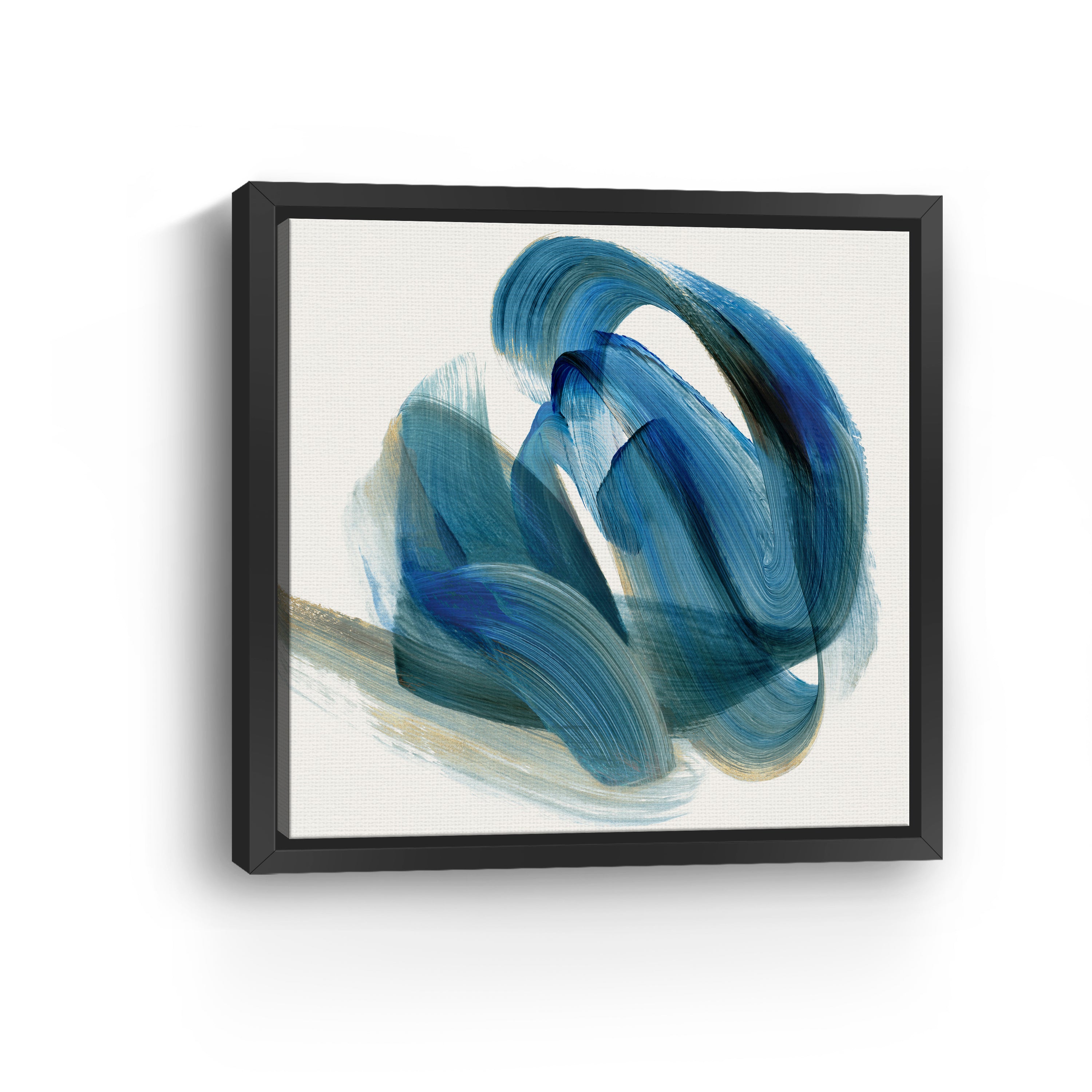 Whirling Currents of Blue Harmony I Canvas Giclee