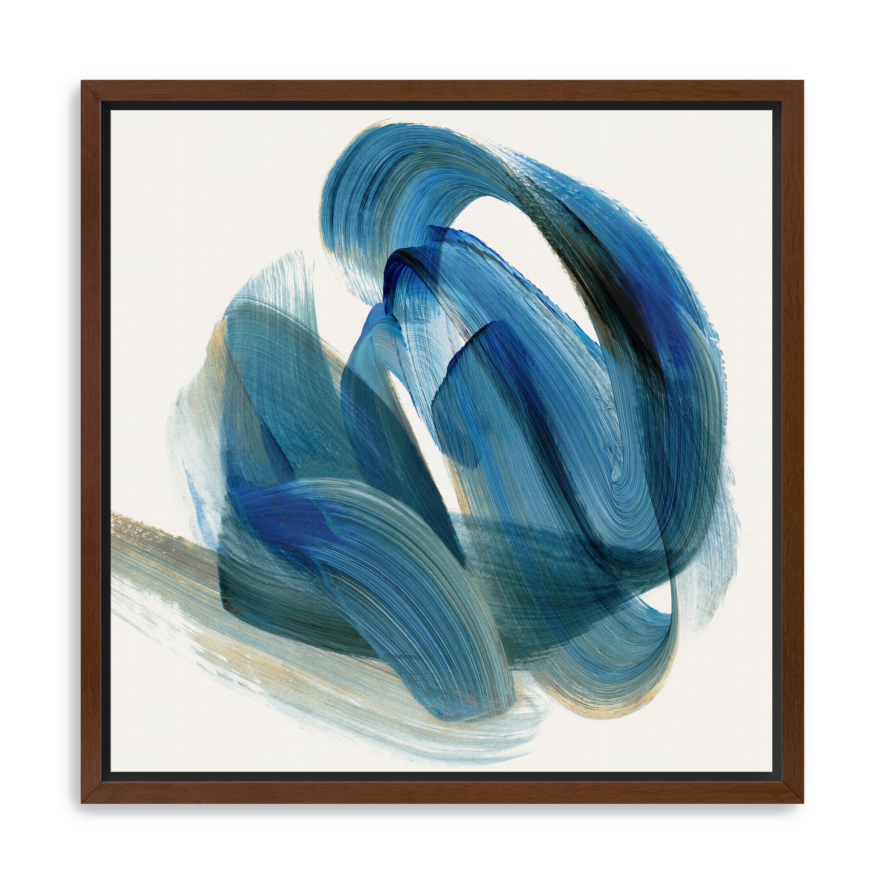 Whirling Currents of Blue Harmony I Canvas Giclee