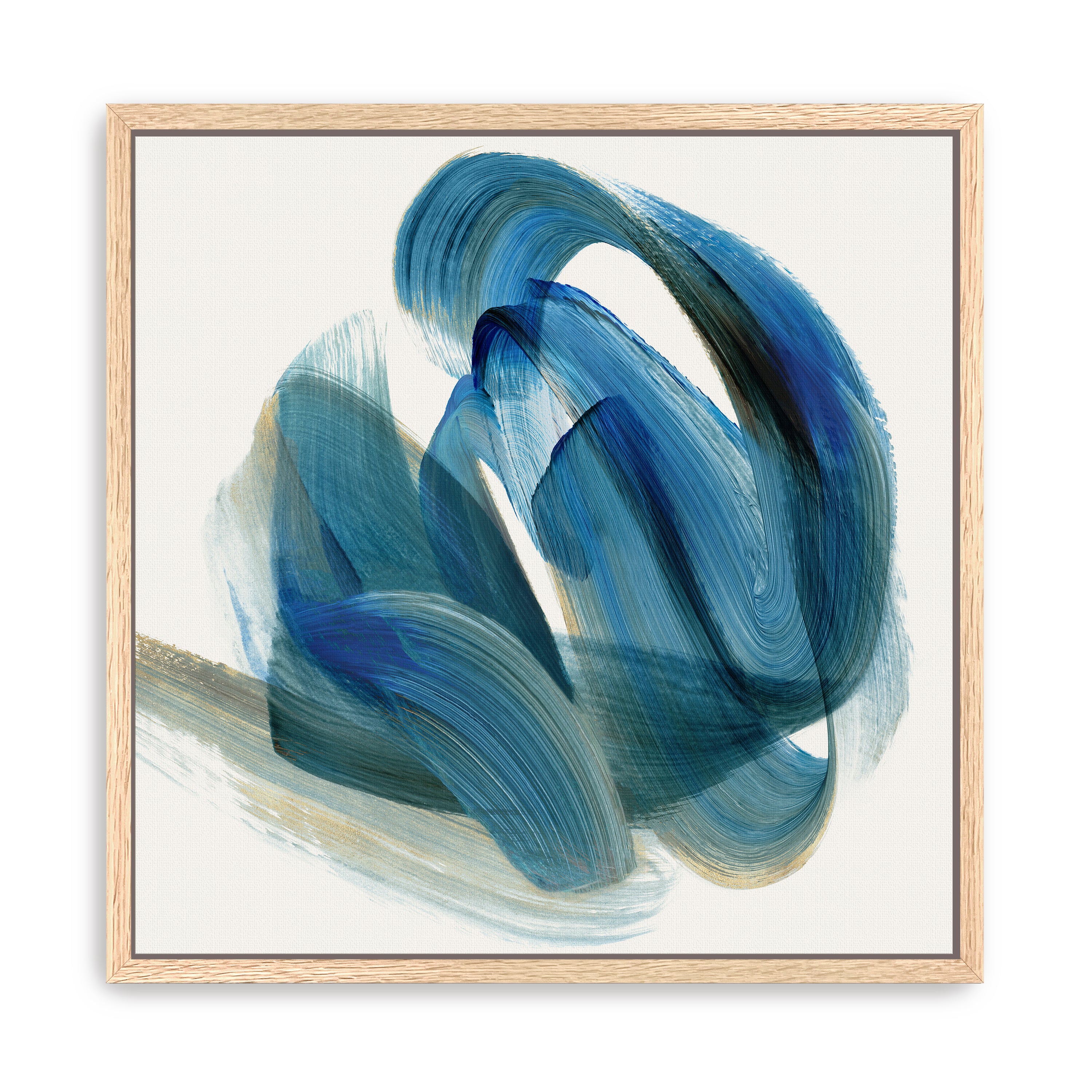 Whirling Currents of Blue Harmony I Canvas Giclee