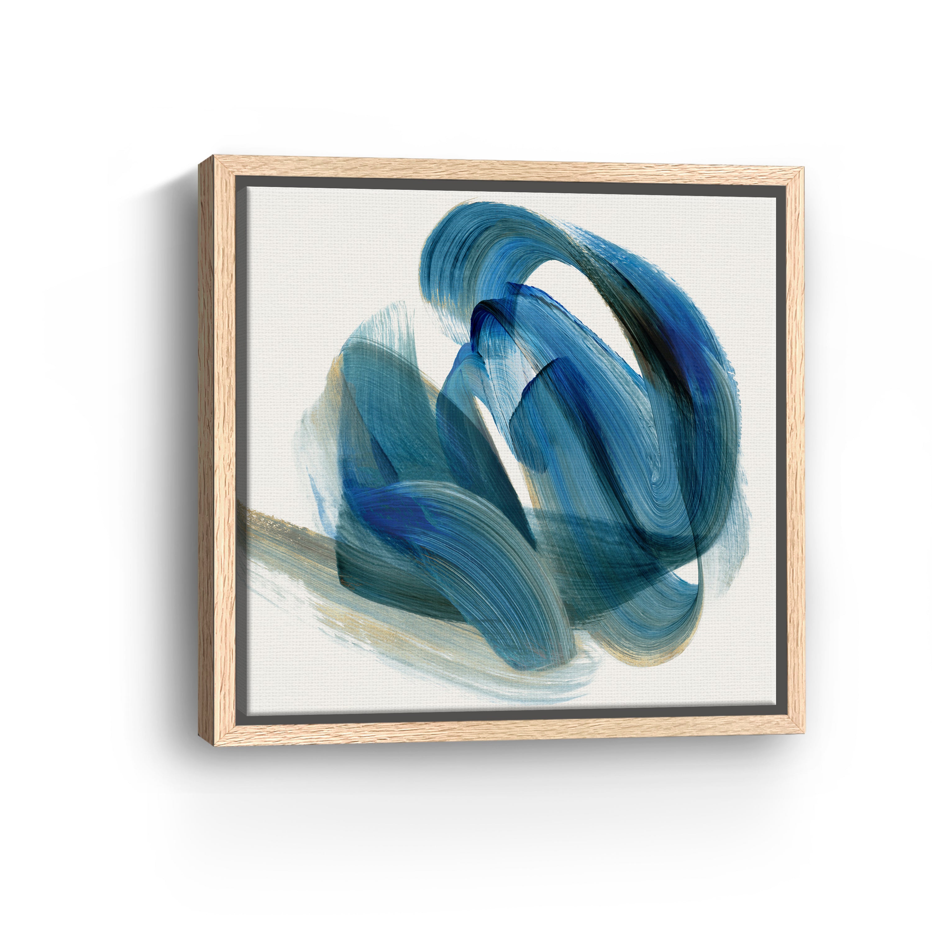 Whirling Currents of Blue Harmony I Canvas Giclee
