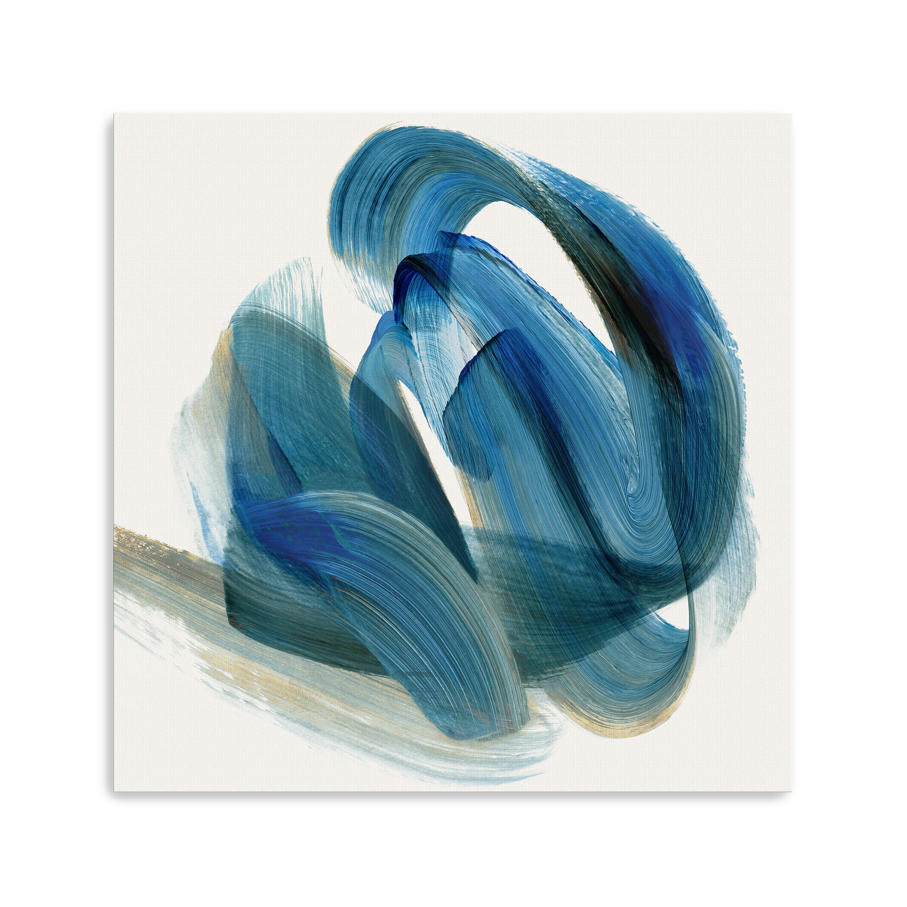 Whirling Currents of Blue Harmony I Canvas Giclee