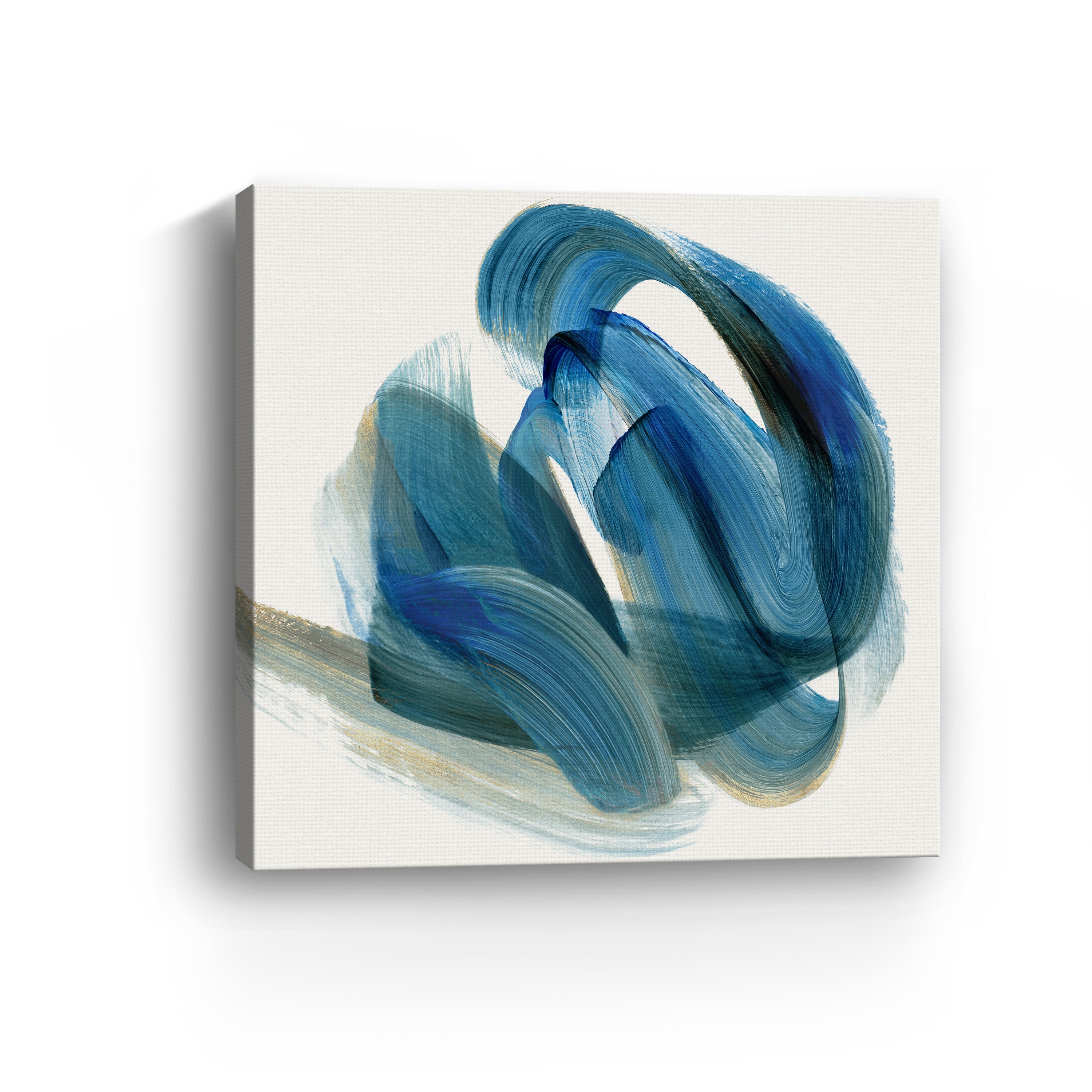 Whirling Currents of Blue Harmony I Canvas Giclee