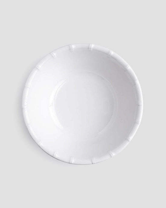 Zen Bamboo White 7.5" Melamine Personal Bowl, Set of 4