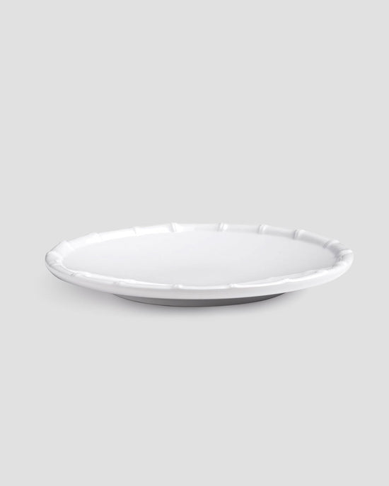 Zen Bamboo White 9" Melamine Salad Plate, Set of 4