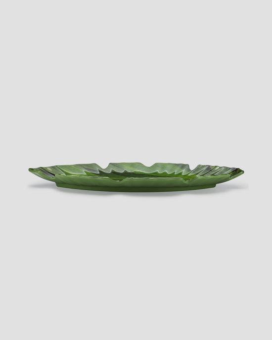 Zen 20.5" x 10" Green Large Melamine Platter