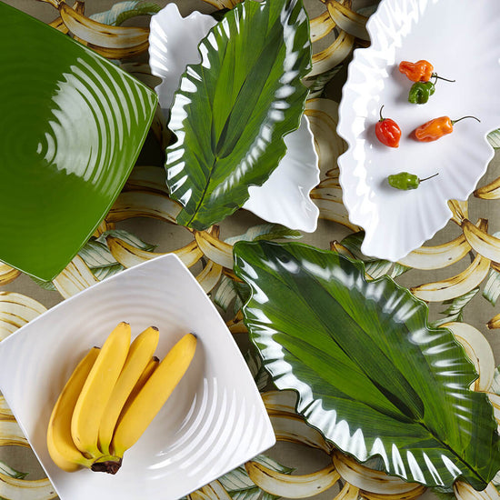 Zen 16" x 7" Green Small Melamine Platter