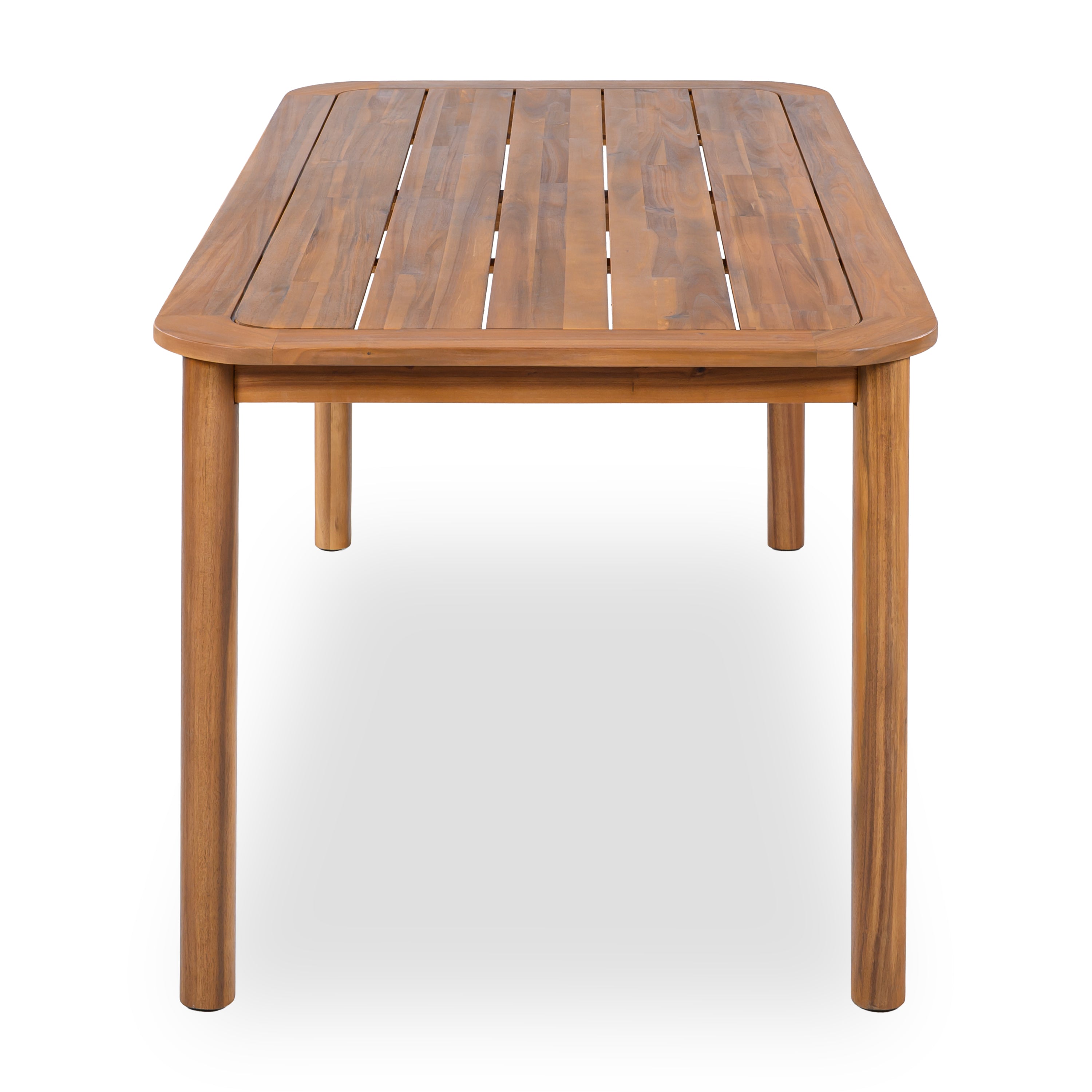 Modern 6-Person Acacia Wood Dining Table