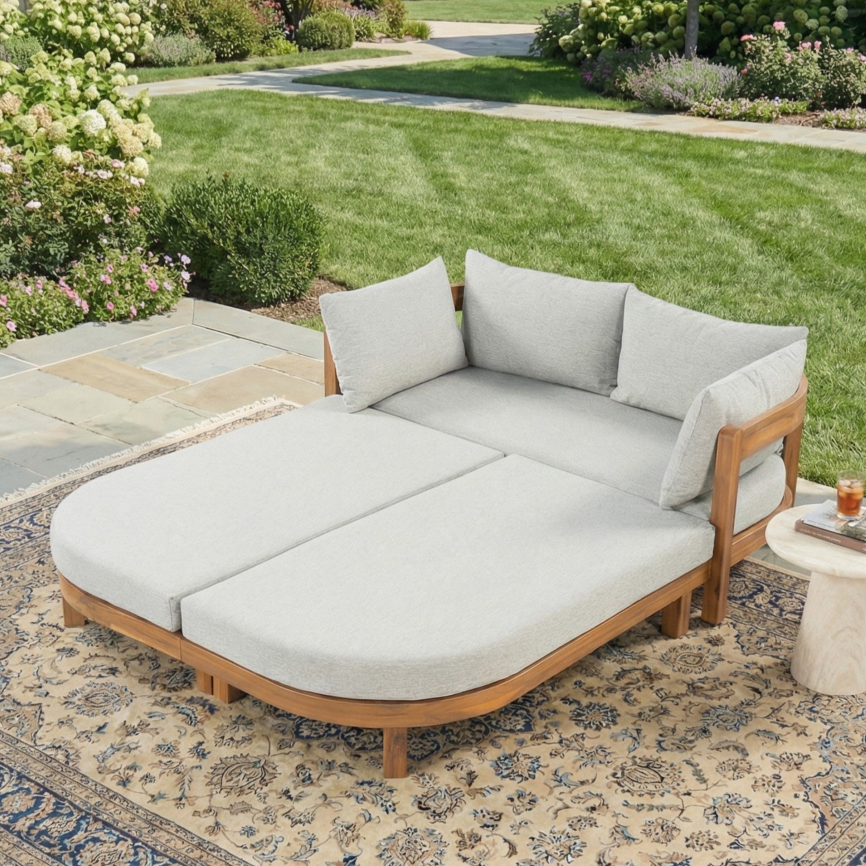 Donovan Outdoor Wood Daybed