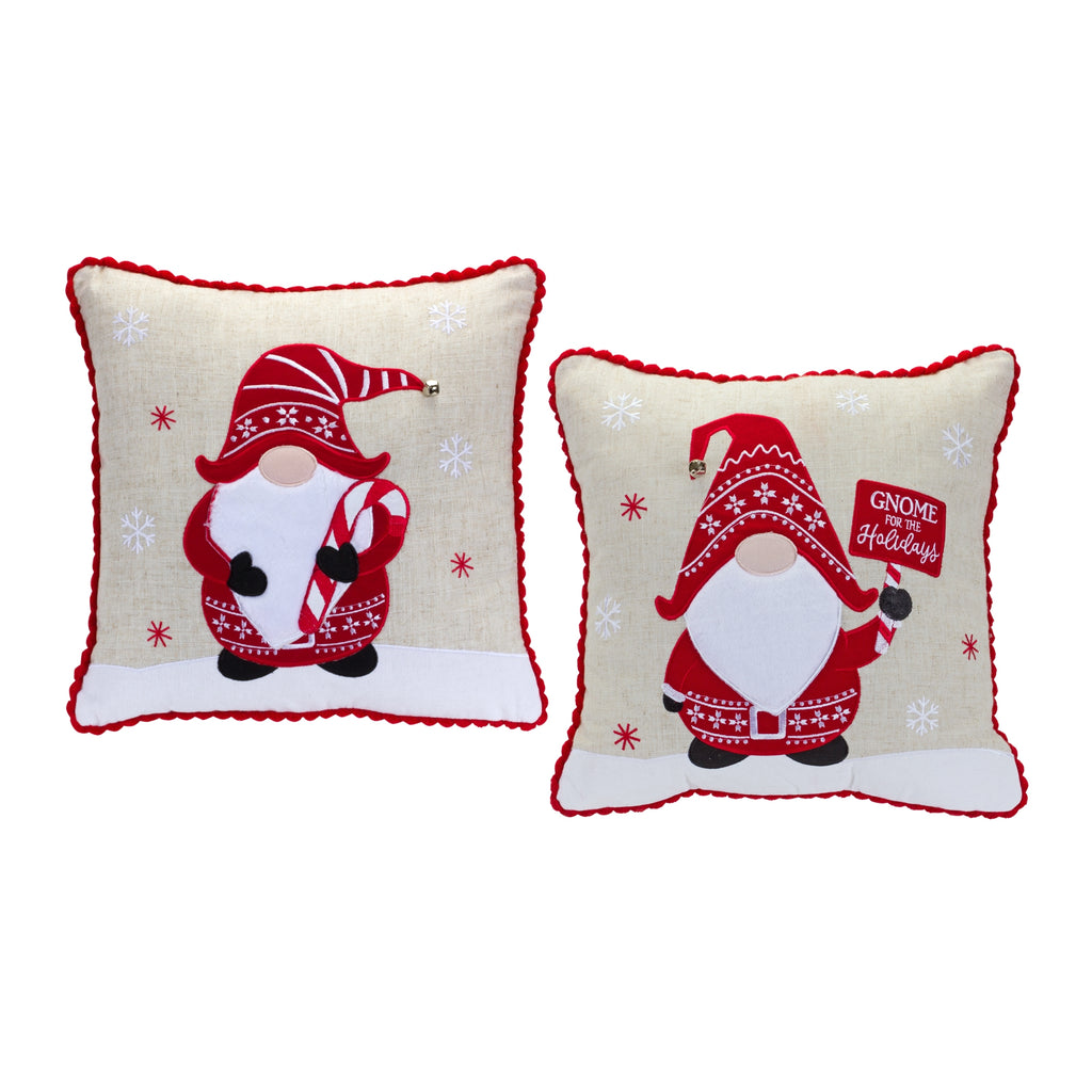 Embroidered-Gnome-and-Nordic-Snowflake-Pillow-(set-of-2)-textiles