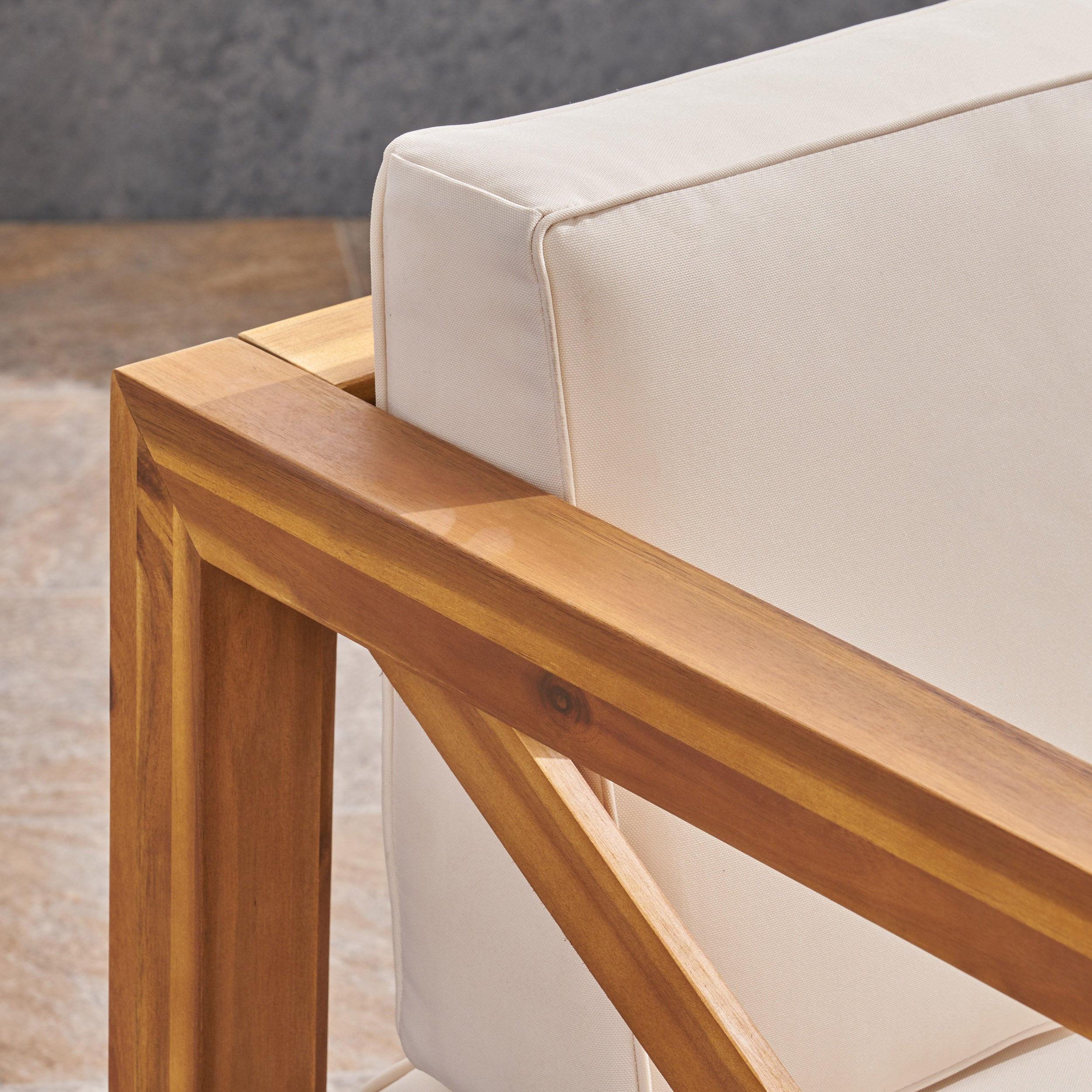 Brava Outdoor Club Chair with Water-Resistant Cushions