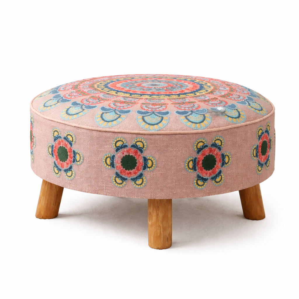 Mandala Slub Ottoman