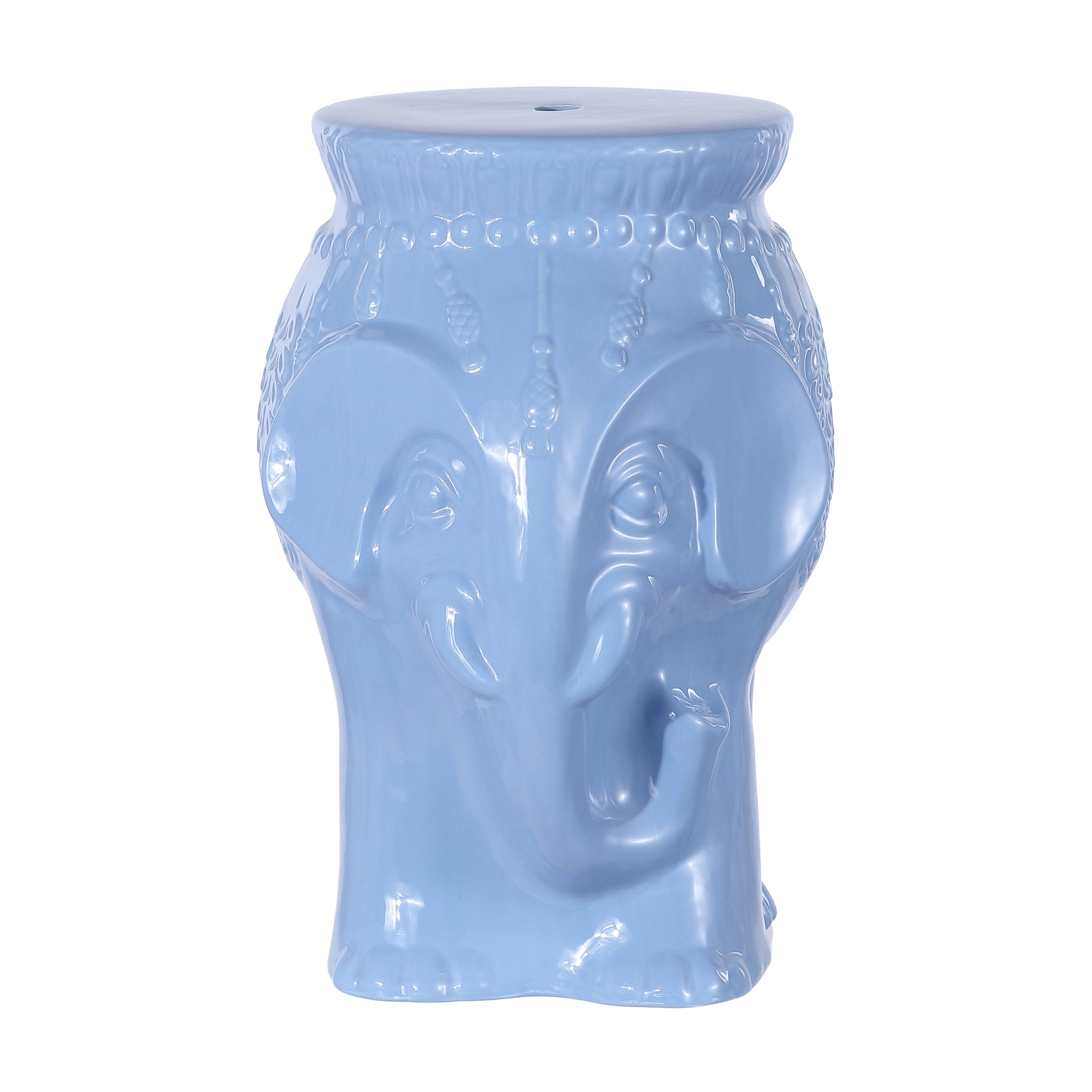 Orla Bohemian Elephant Ceramic Garden Stool