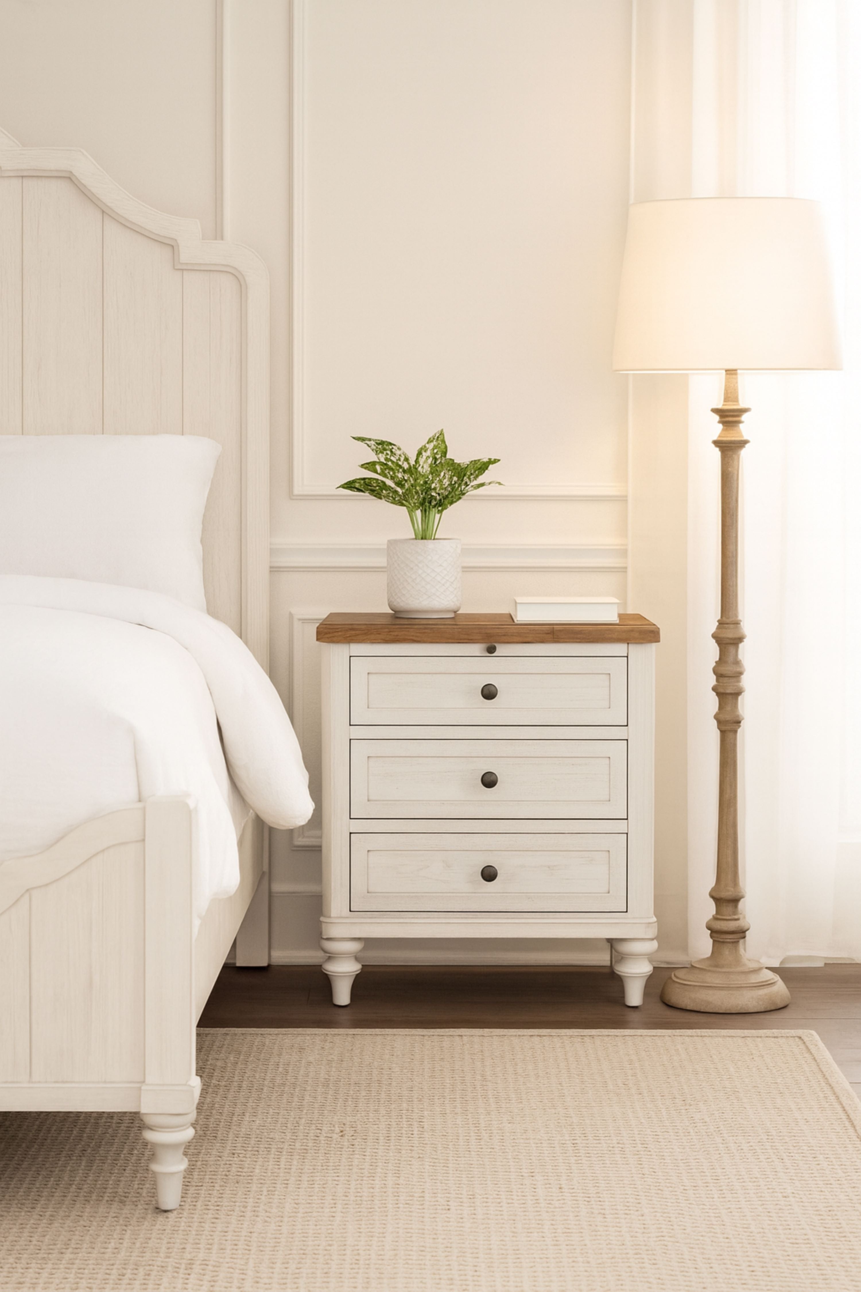 Anberlin 3-Drawer Nightstand with USB