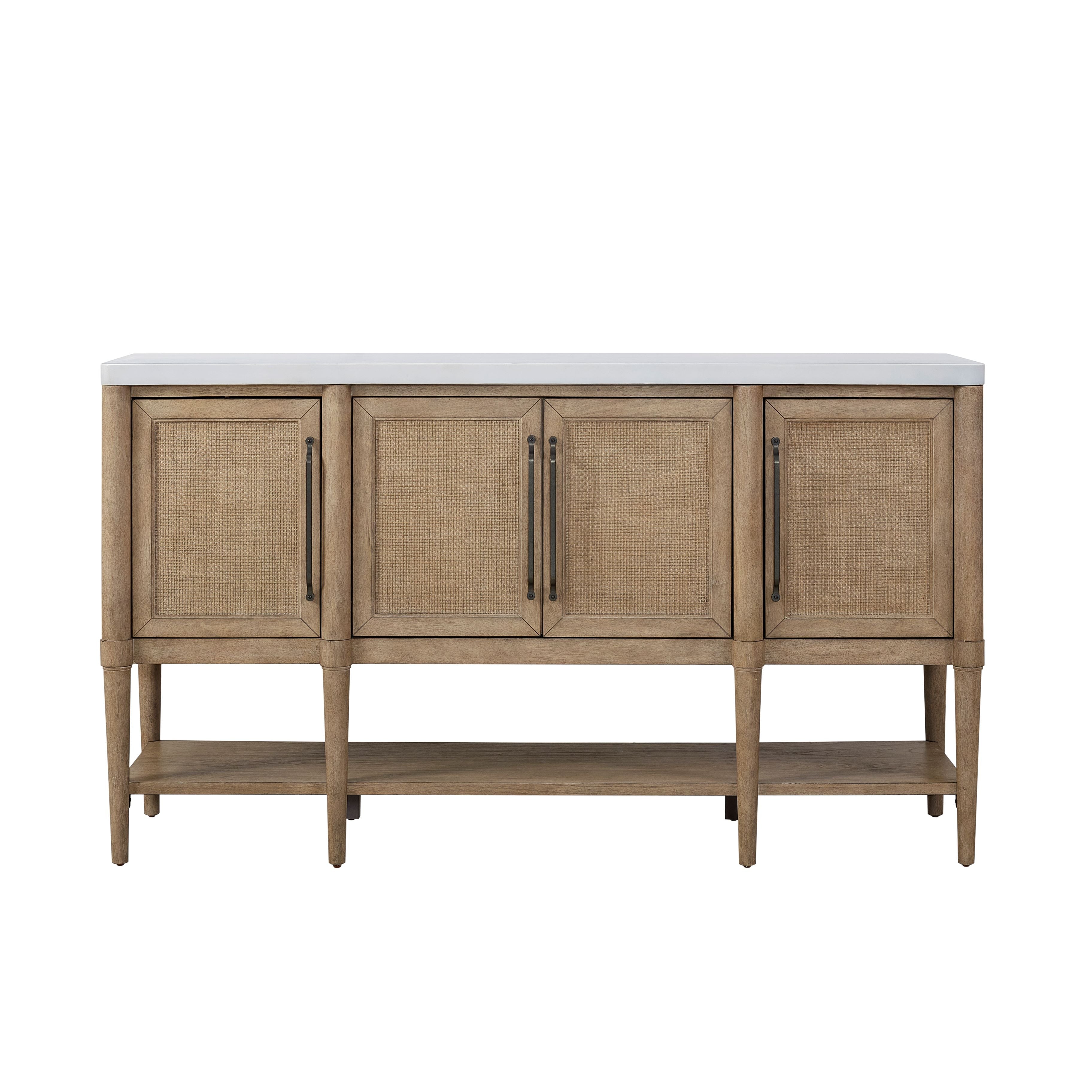 4-Door Server with Bottom Shelf