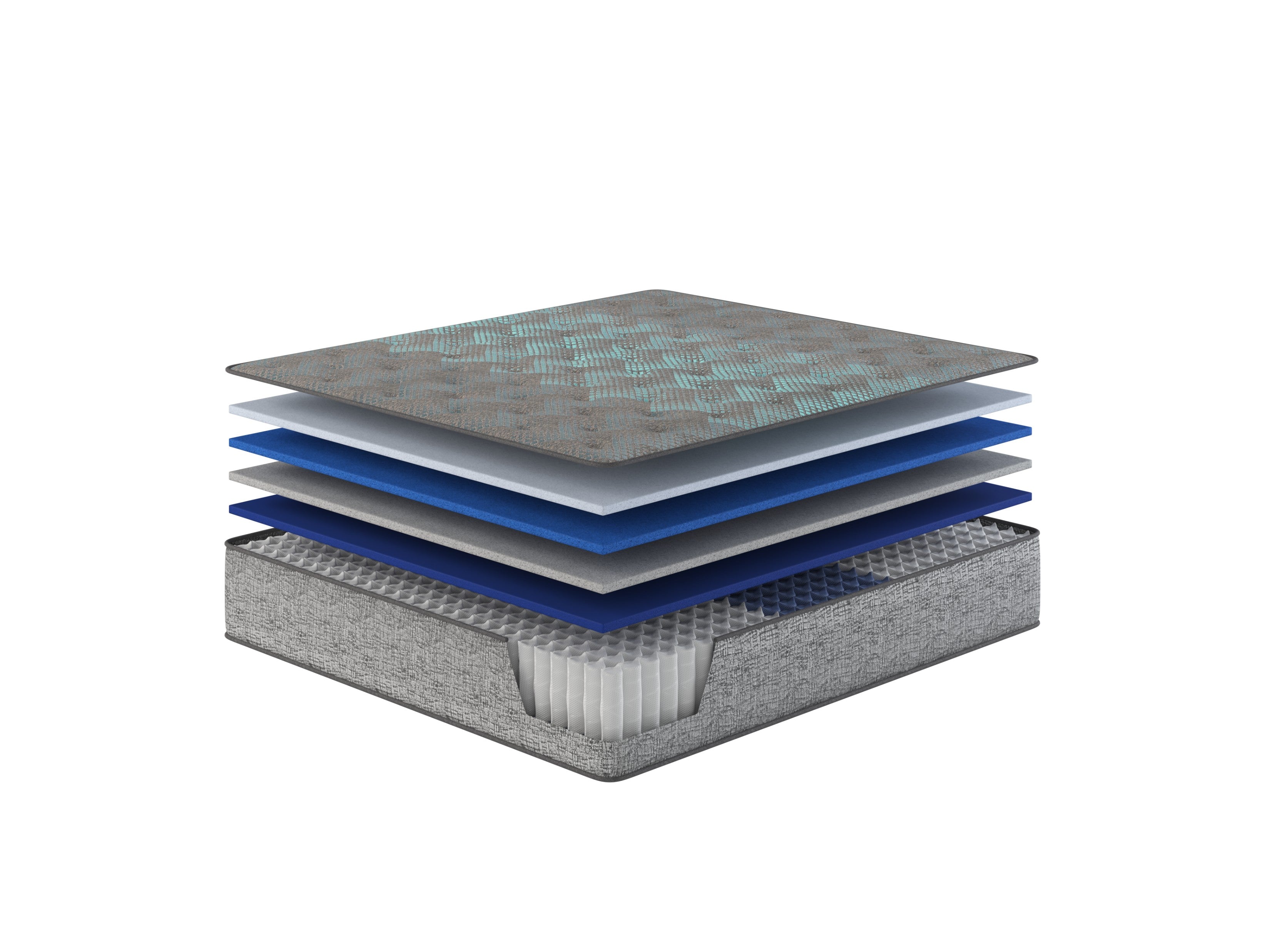 Restonic Comfort Care 13" Hybrid Mattress, Individual Pocketed Coil Mattress, Firm Comfort