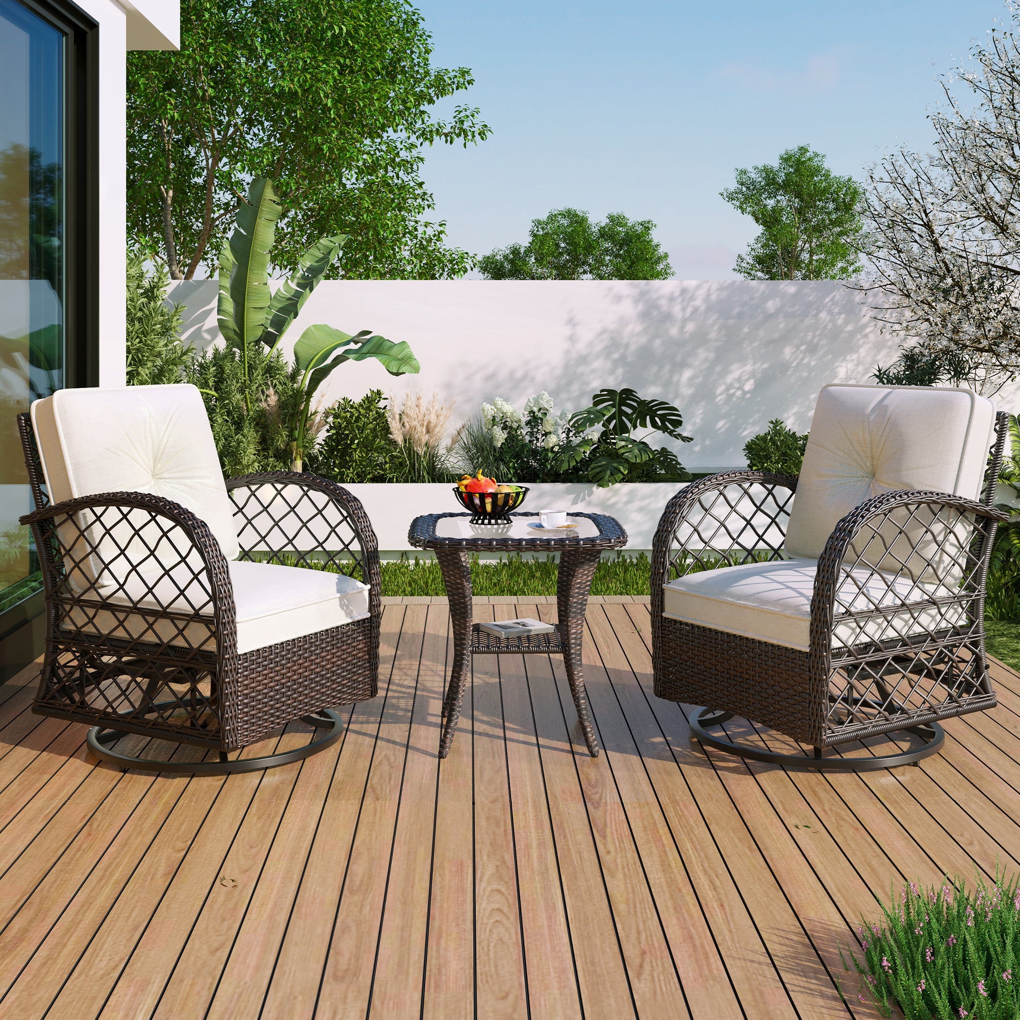 3-Piece Outdoor Chat Set