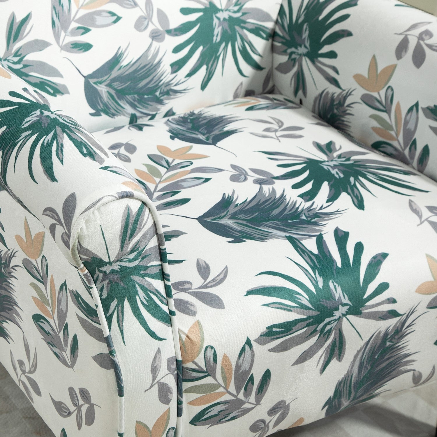 Mid-Century Modern Wingback Accent Chair