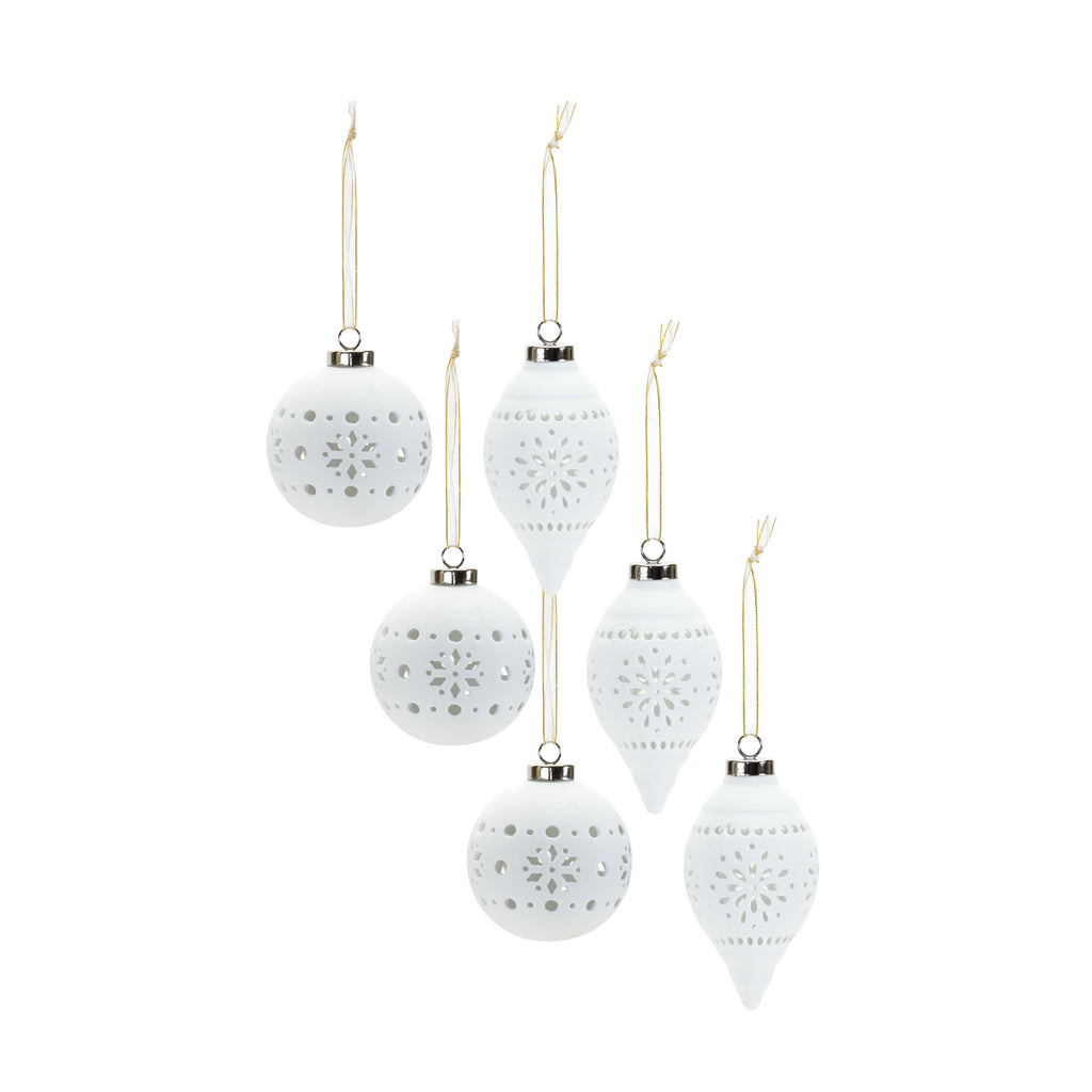 Porcelain-Cut-Out-Ball-Ornament-with-Nordic-Design-(set-of-6)-White-Ornaments