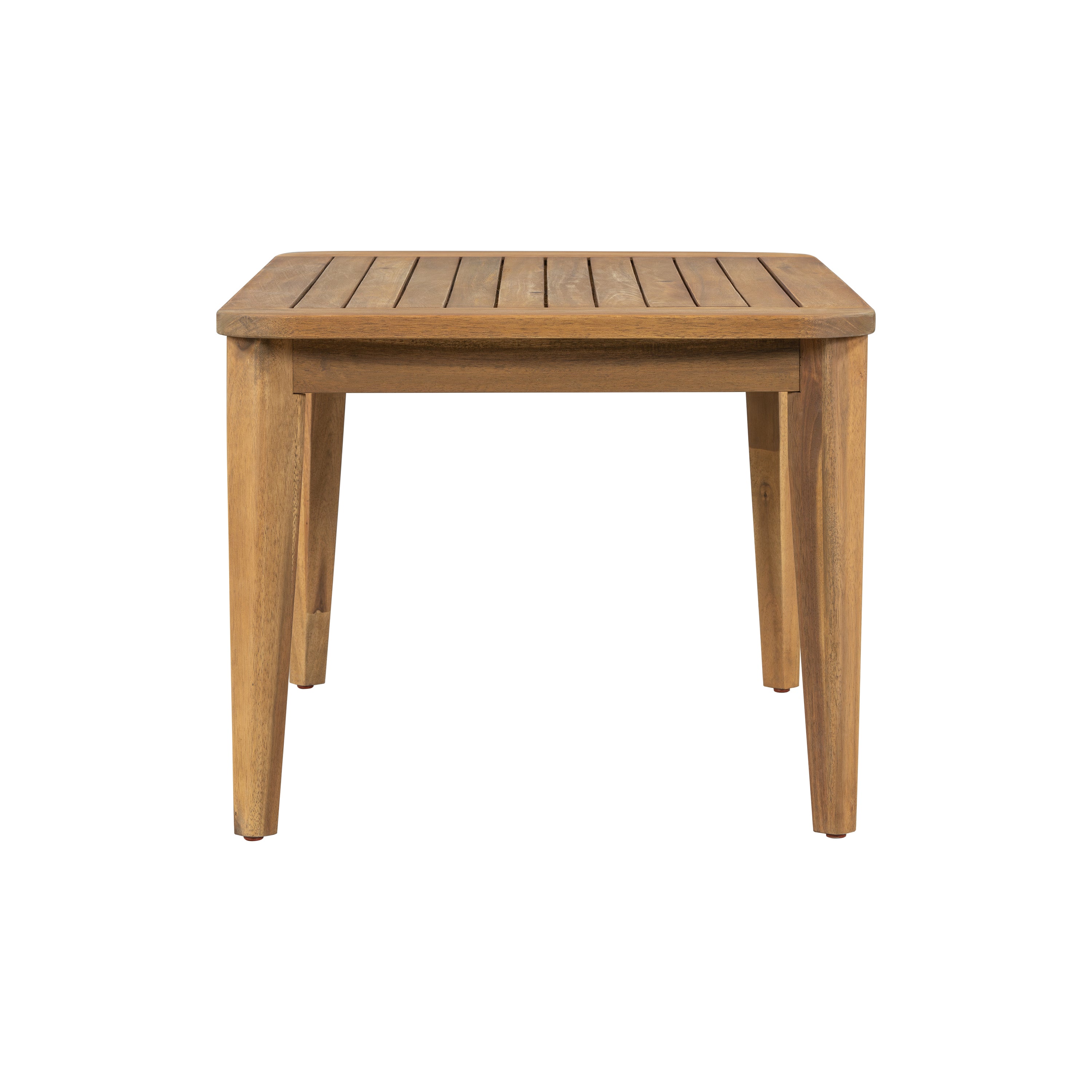 Wondered Outdoor Acacia Wood Coffee Table with Slatted Tabletop
