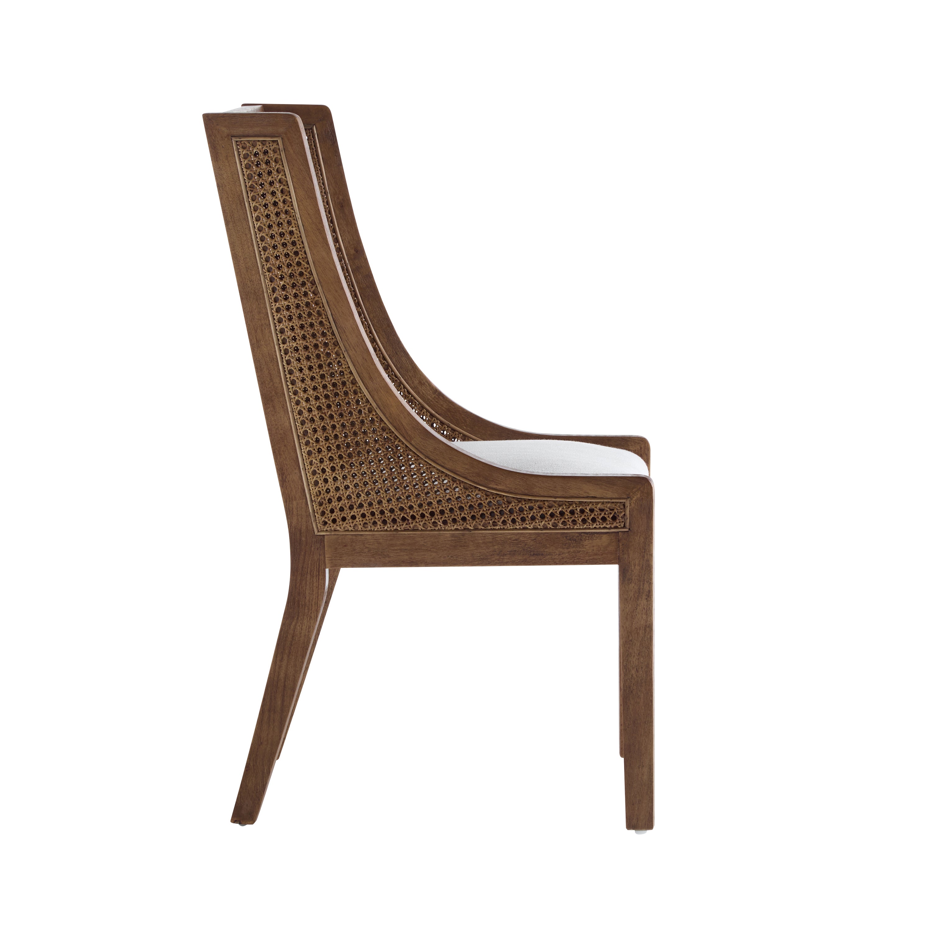 Rattan Wingback Dining Chair, Set of 2