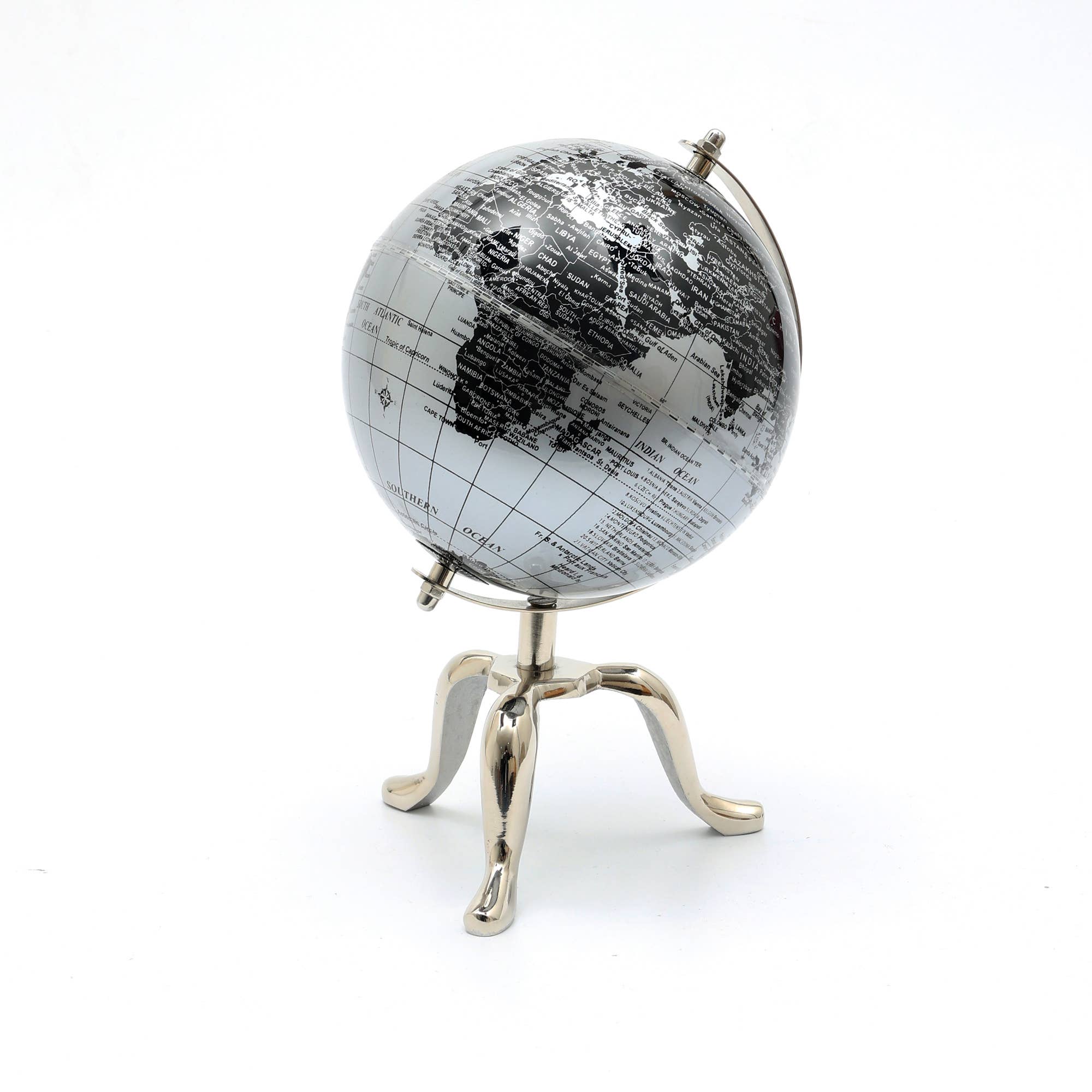 Tabletop Aluminum Electroplated Globe