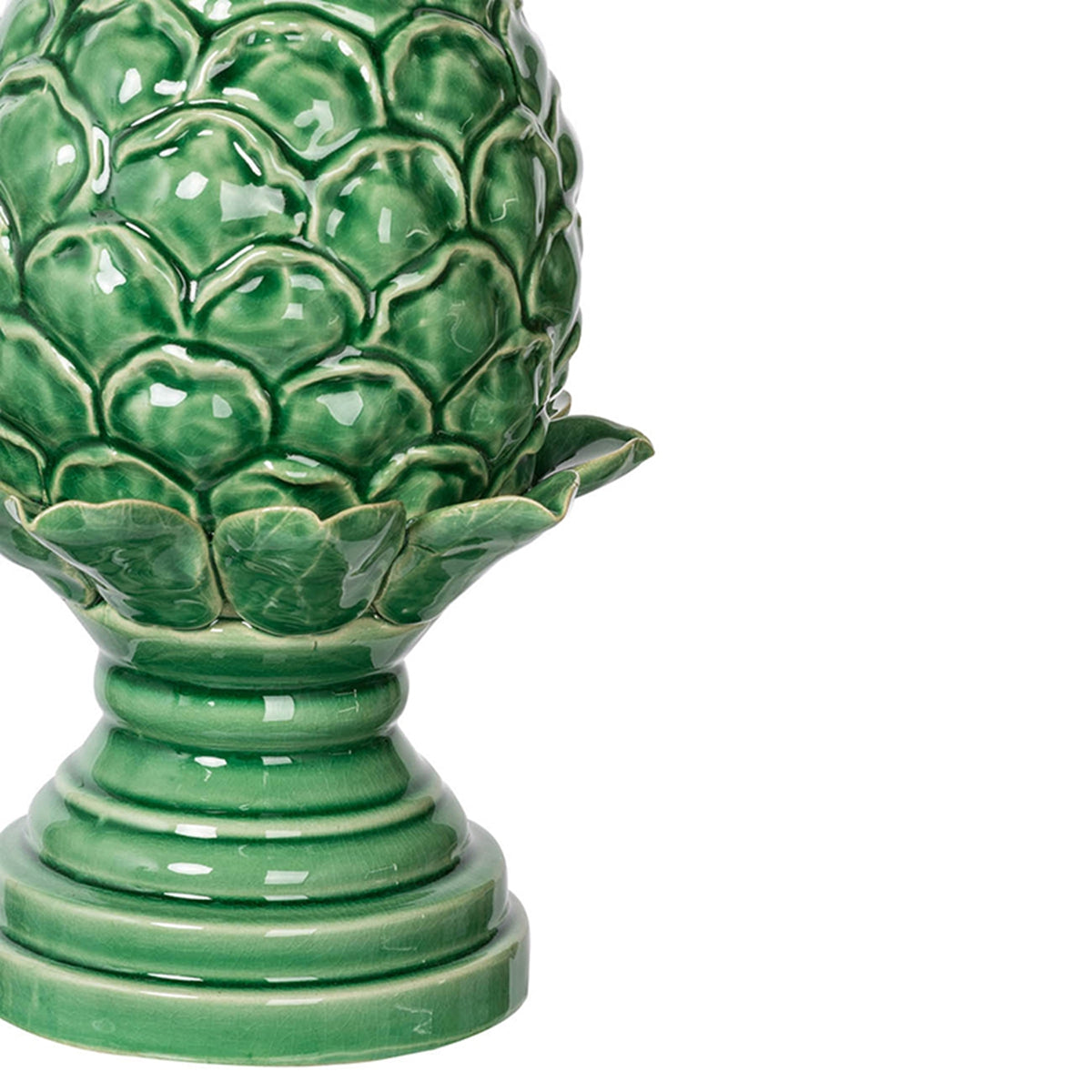 Helsa Ceramic Blooming Artichoke Accent