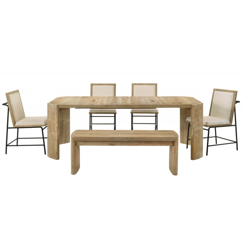 Contemporary Kepler Driftwood Extension Dining Room Set