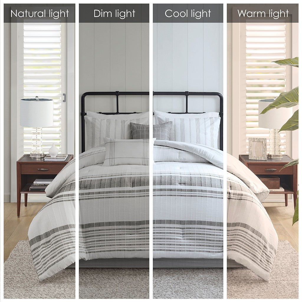 5-Piece Cotton Jaquard Duvet Set