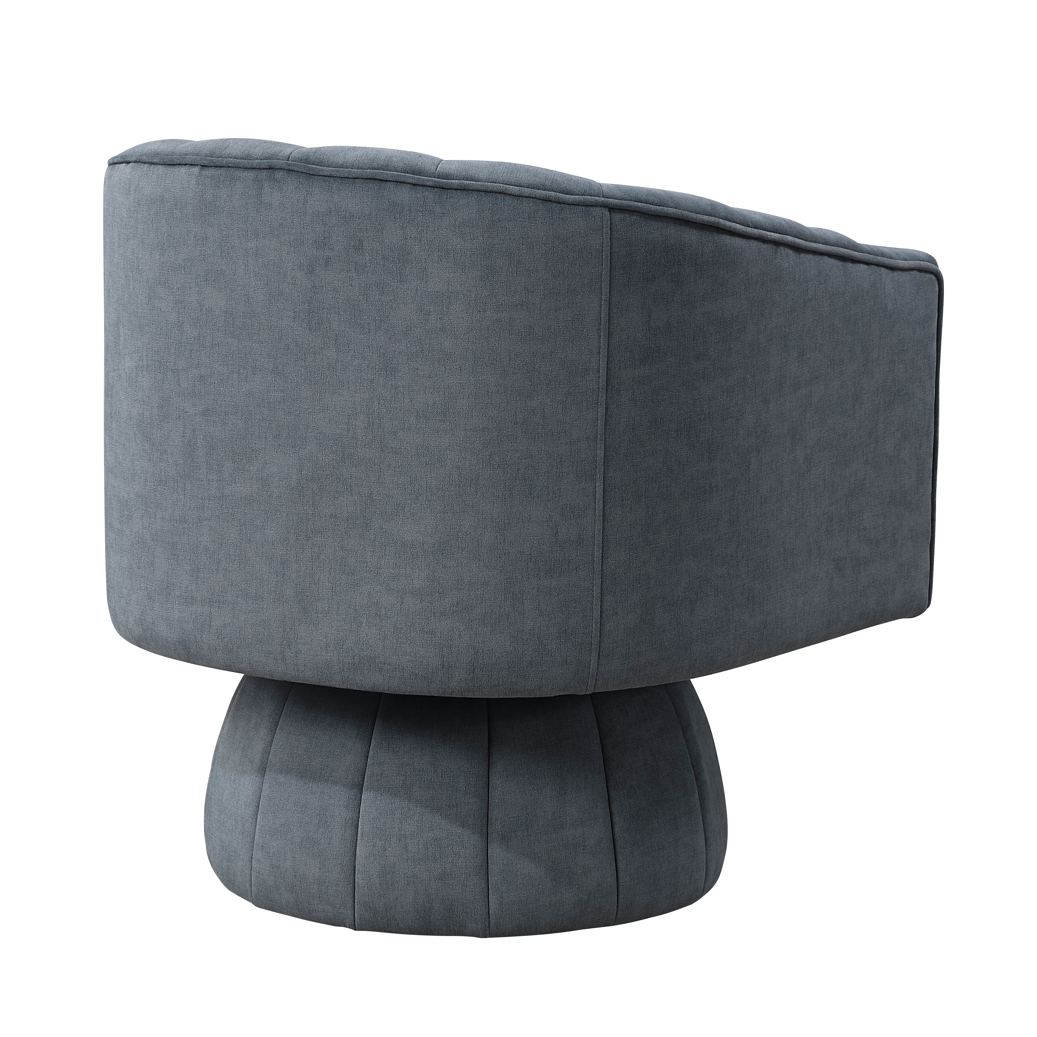 Dark Green Velvet Accent Chair Modern Luxury Living Room Furniture, 1pc Swivel Chair Comfortable Barrel Back
