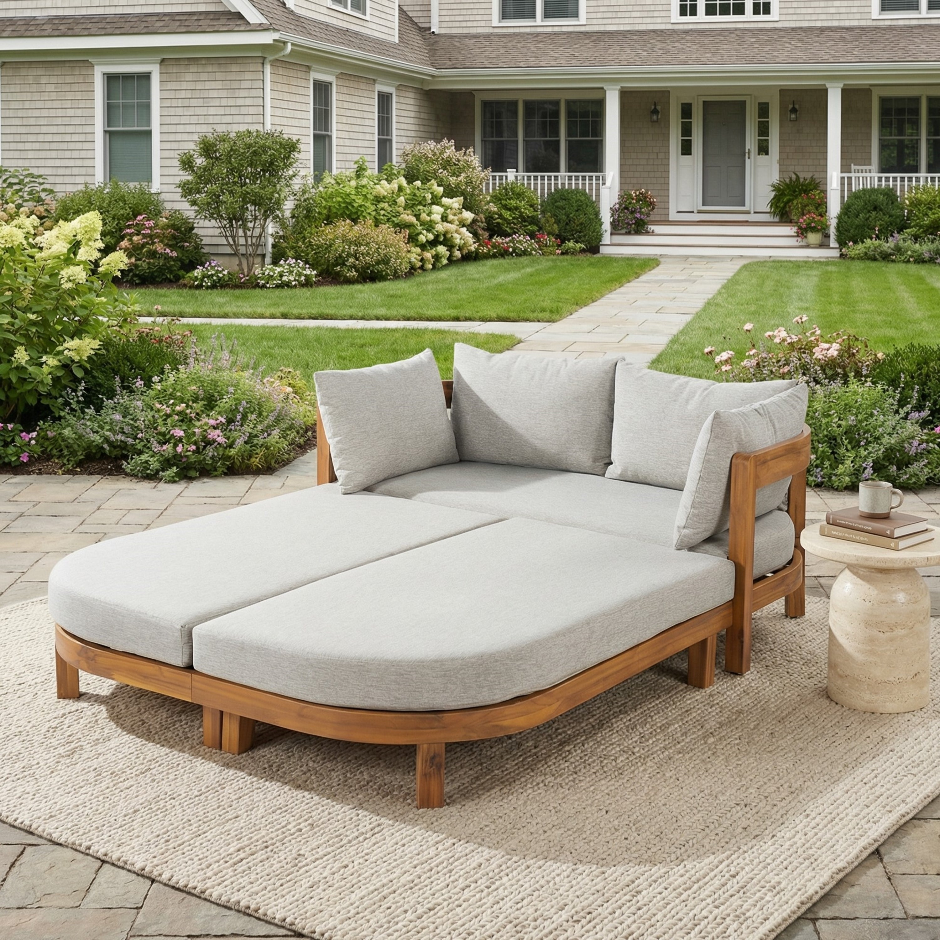Donovan Outdoor Wood Daybed